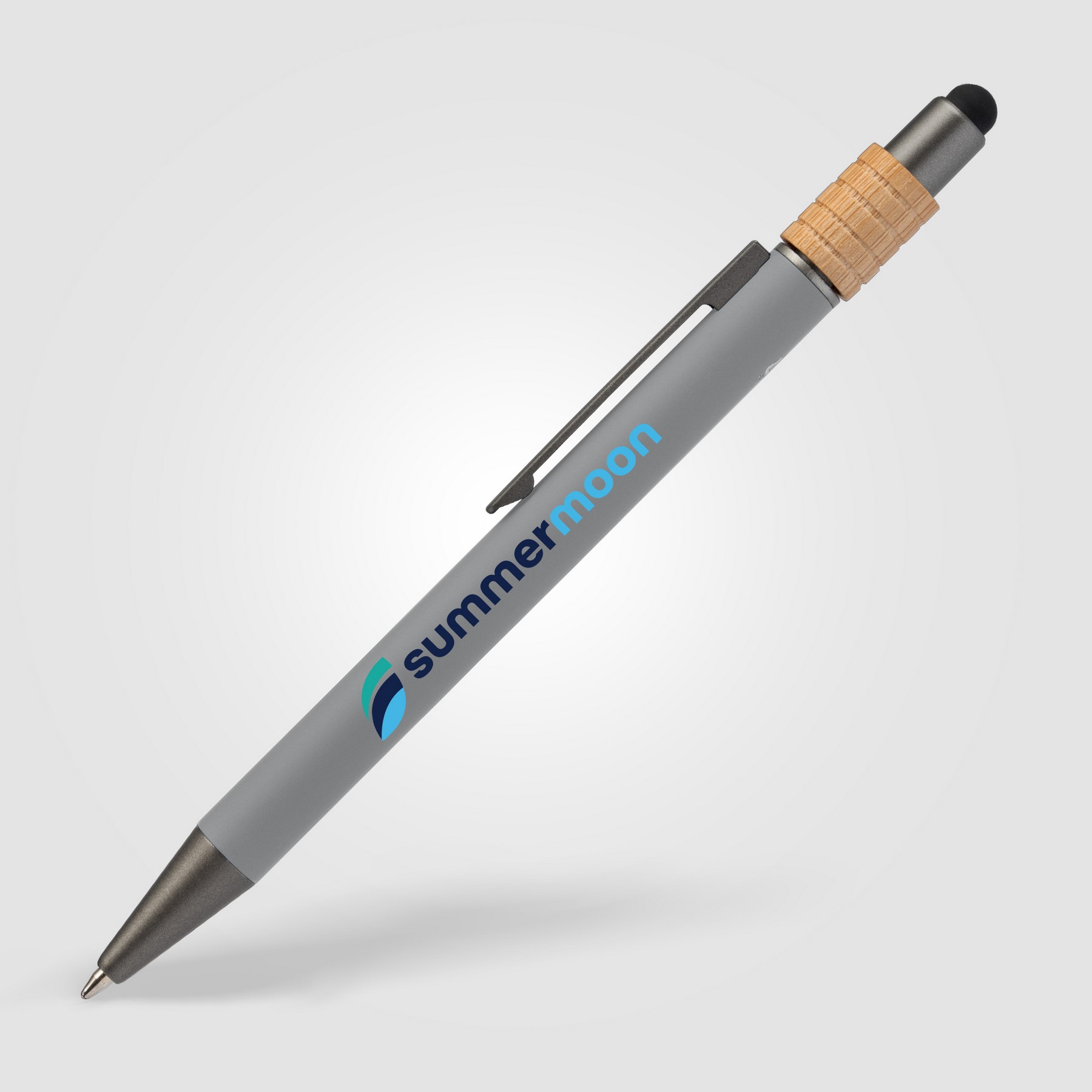 Picture of Reborn Spinner Recycled Aluminum Pen w/ Stylus - PATENTED