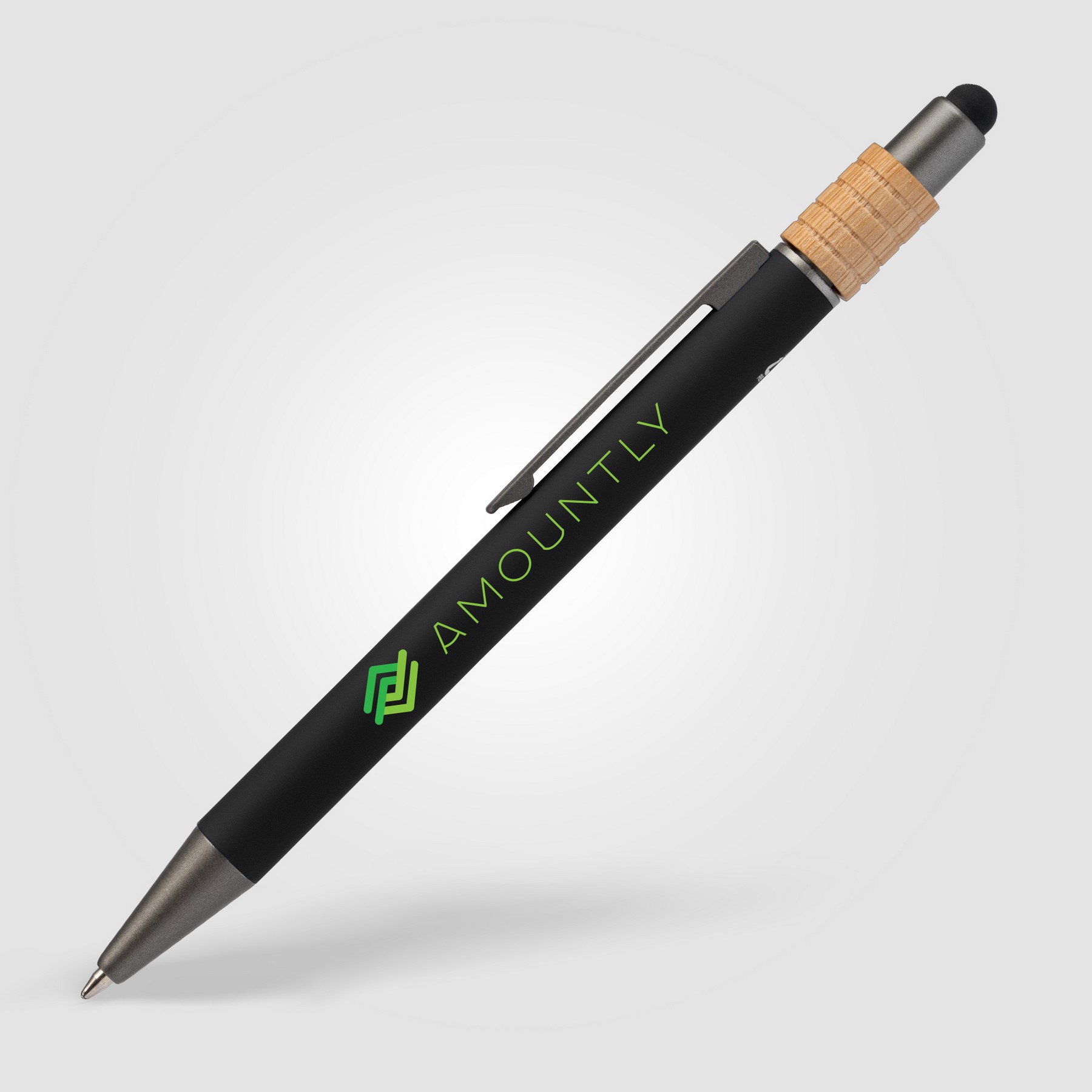 Picture of Reborn Spinner Recycled Aluminum Pen w/ Stylus - PATENTED