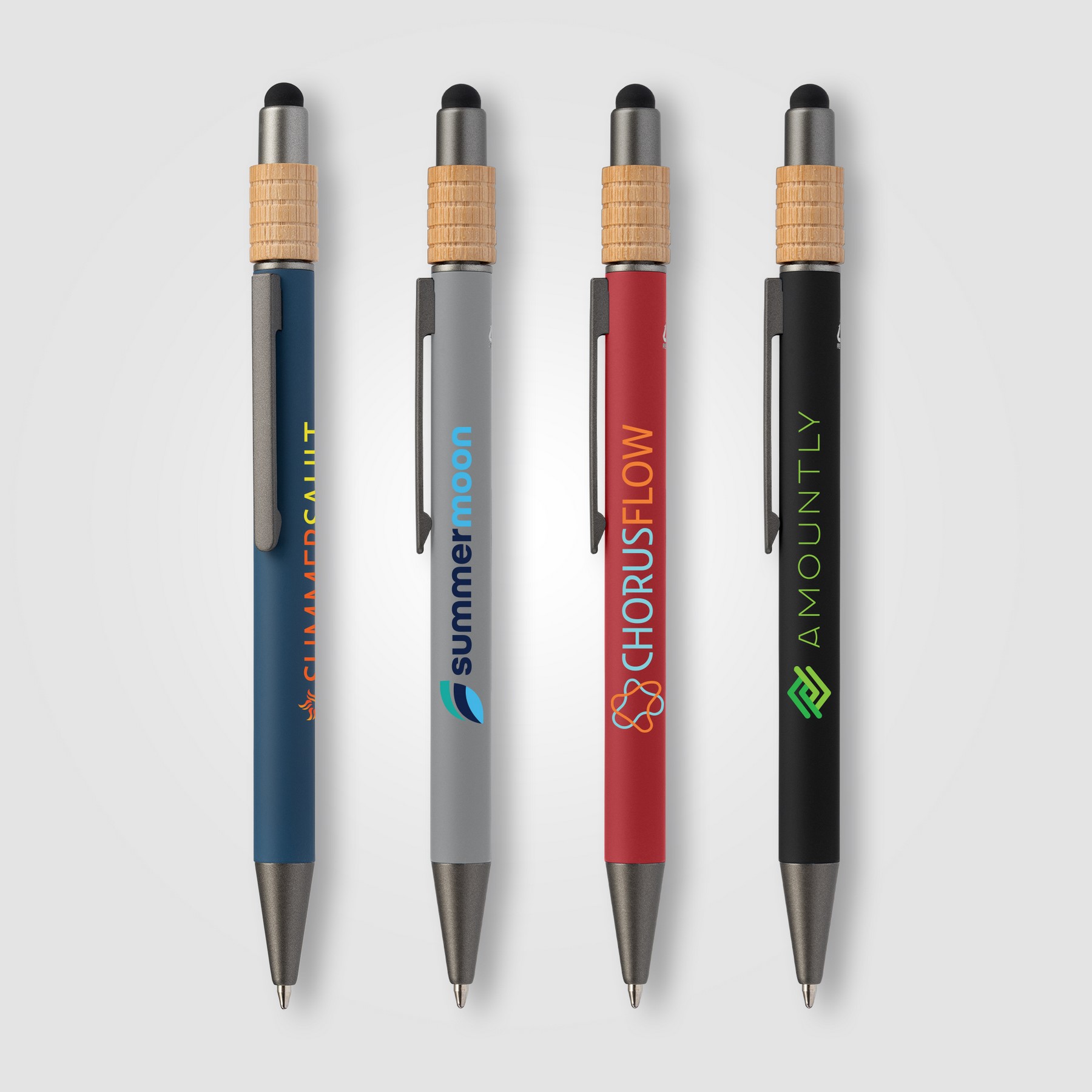 Picture of Reborn Spinner Recycled Aluminum Pen w/ Stylus - PATENTED