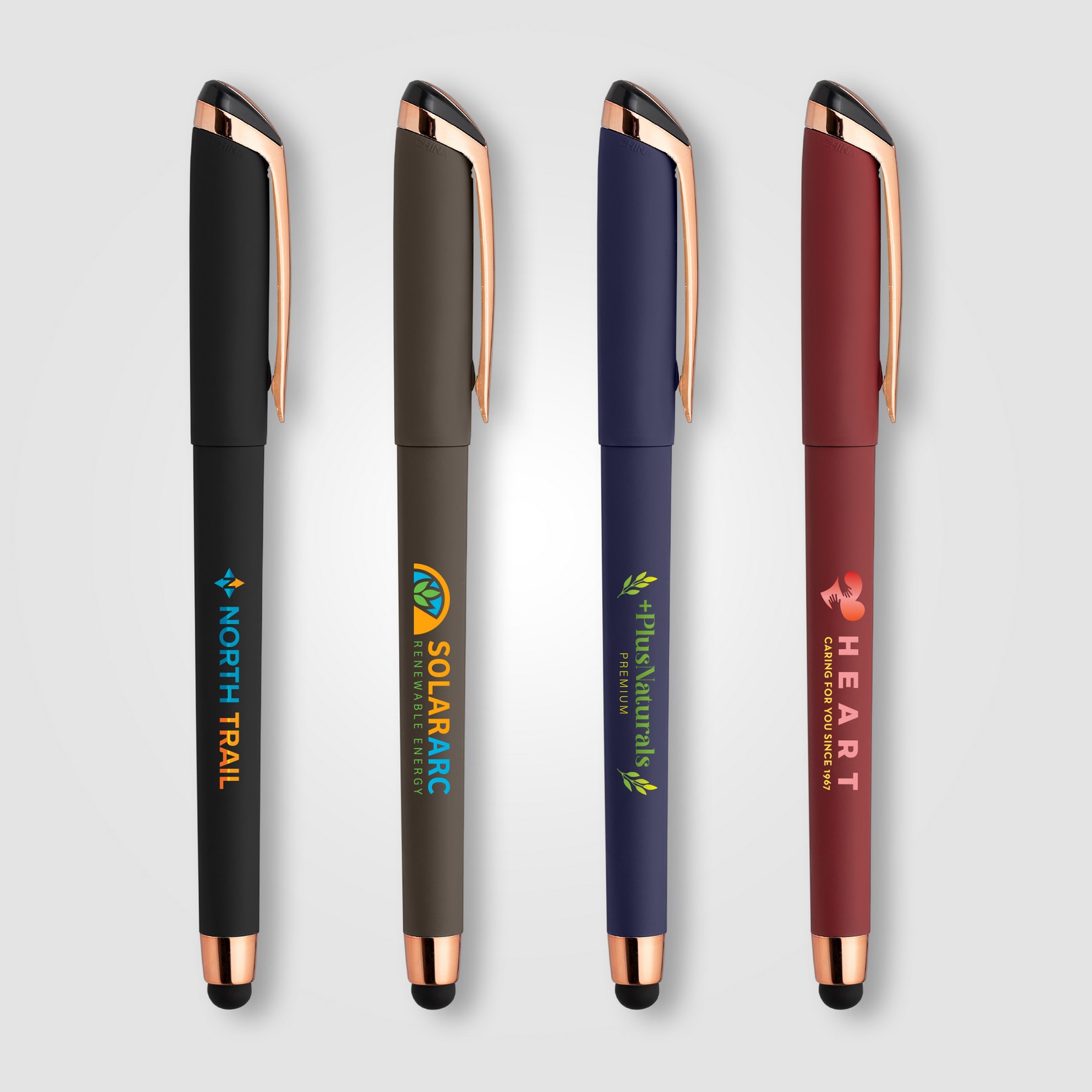 Picture of Gazelle Gel Softy Rose Gold Pen w/ Stylus
