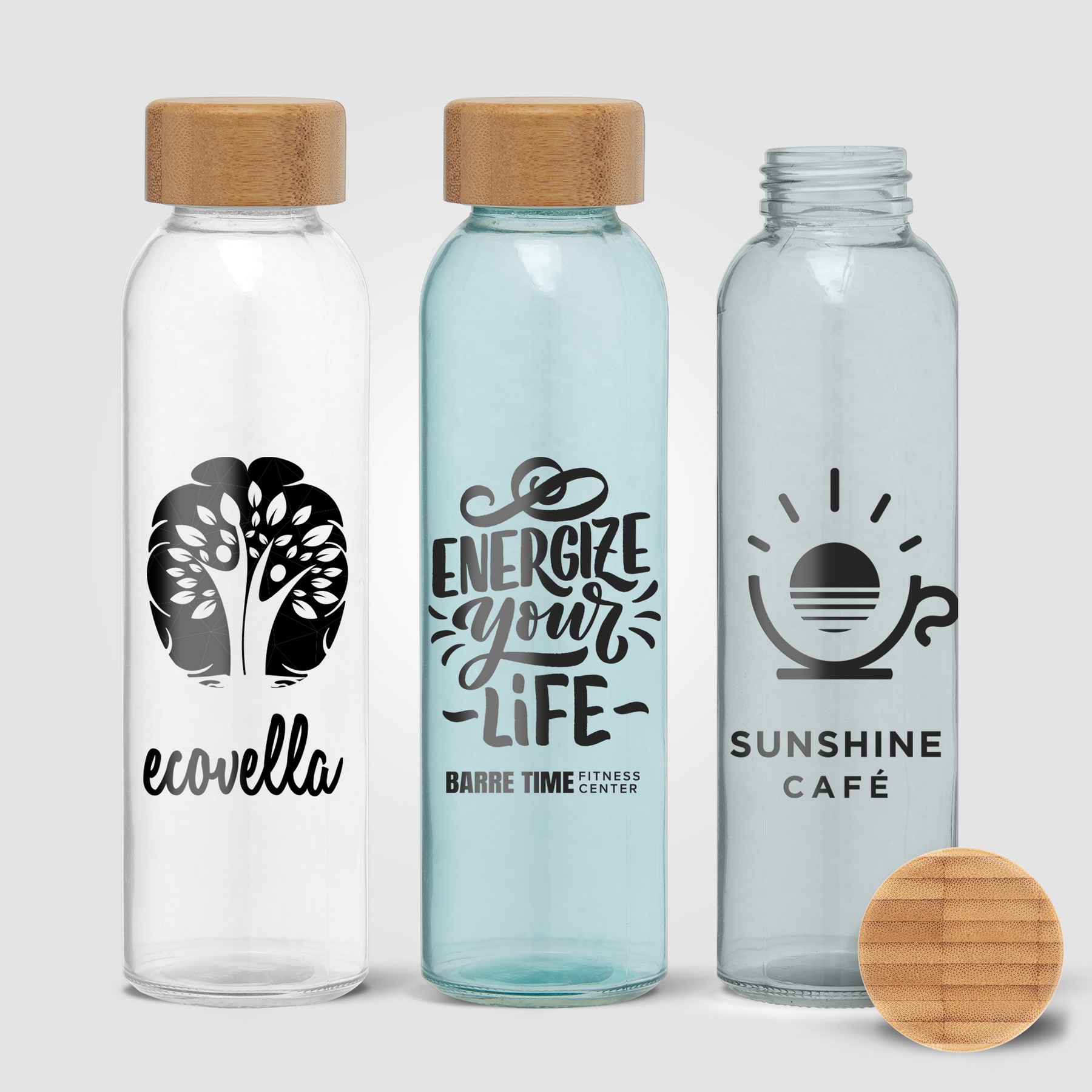 Picture of Alpine - 17 oz. Glass Bottle with Bamboo Lid