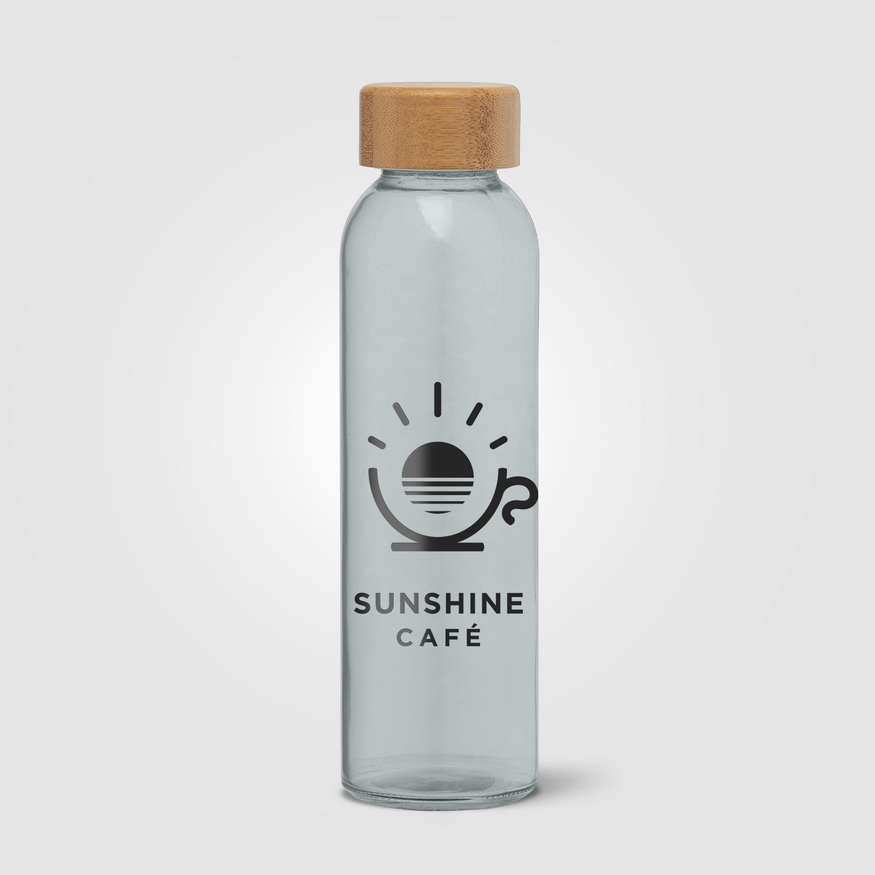 Picture of Alpine - 17 oz. Glass Bottle with Bamboo Lid