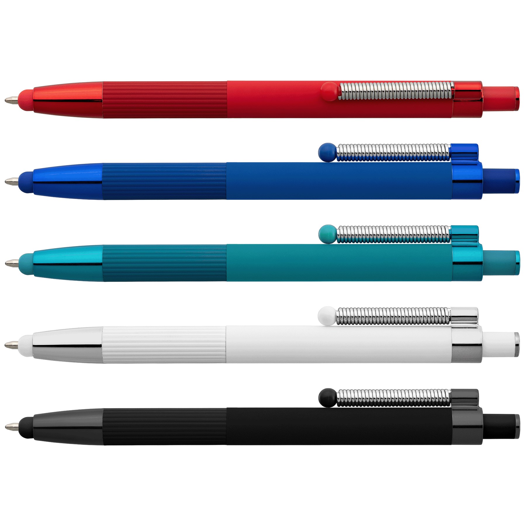 Picture of Lisbon Recycled Aluminum Monochrome Fidget Stylus Pen