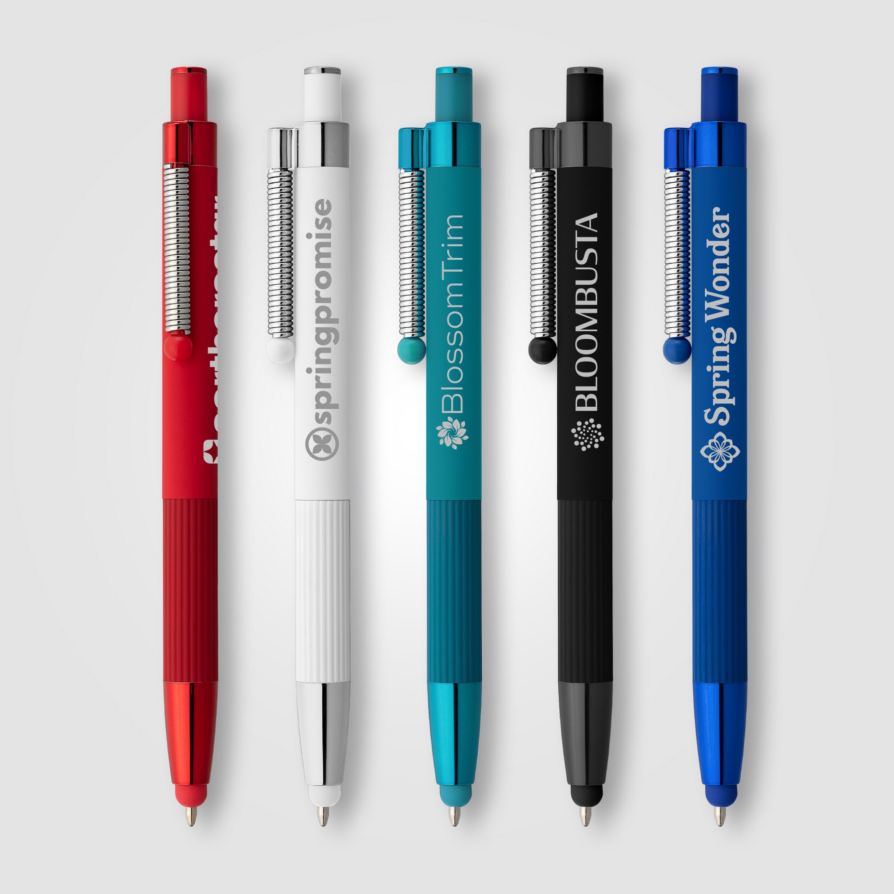 Picture of Lisbon Recycled Aluminum Monochrome Fidget Stylus Pen