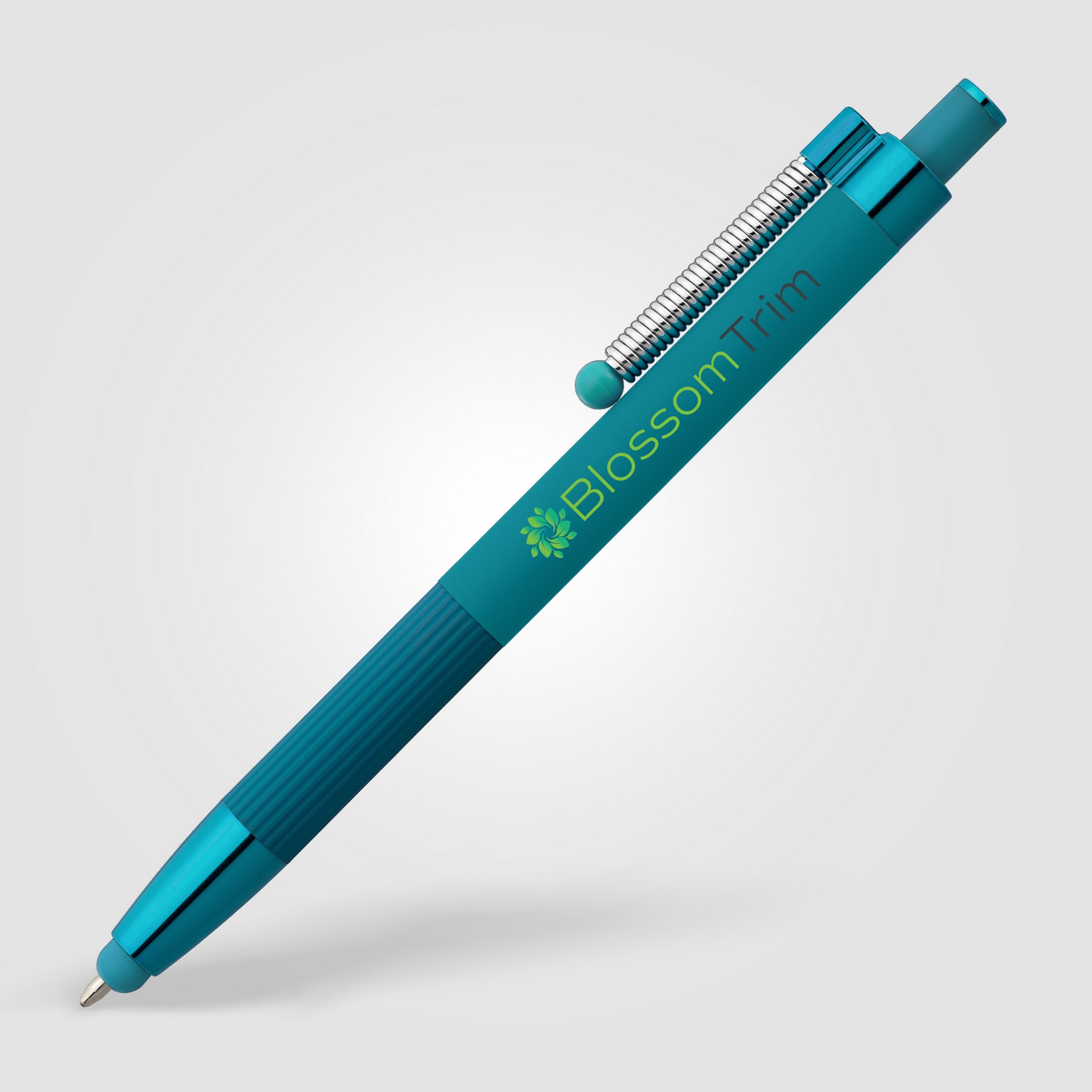 Picture of Lisbon Recycled Aluminum Monochrome Fidget Stylus Pen