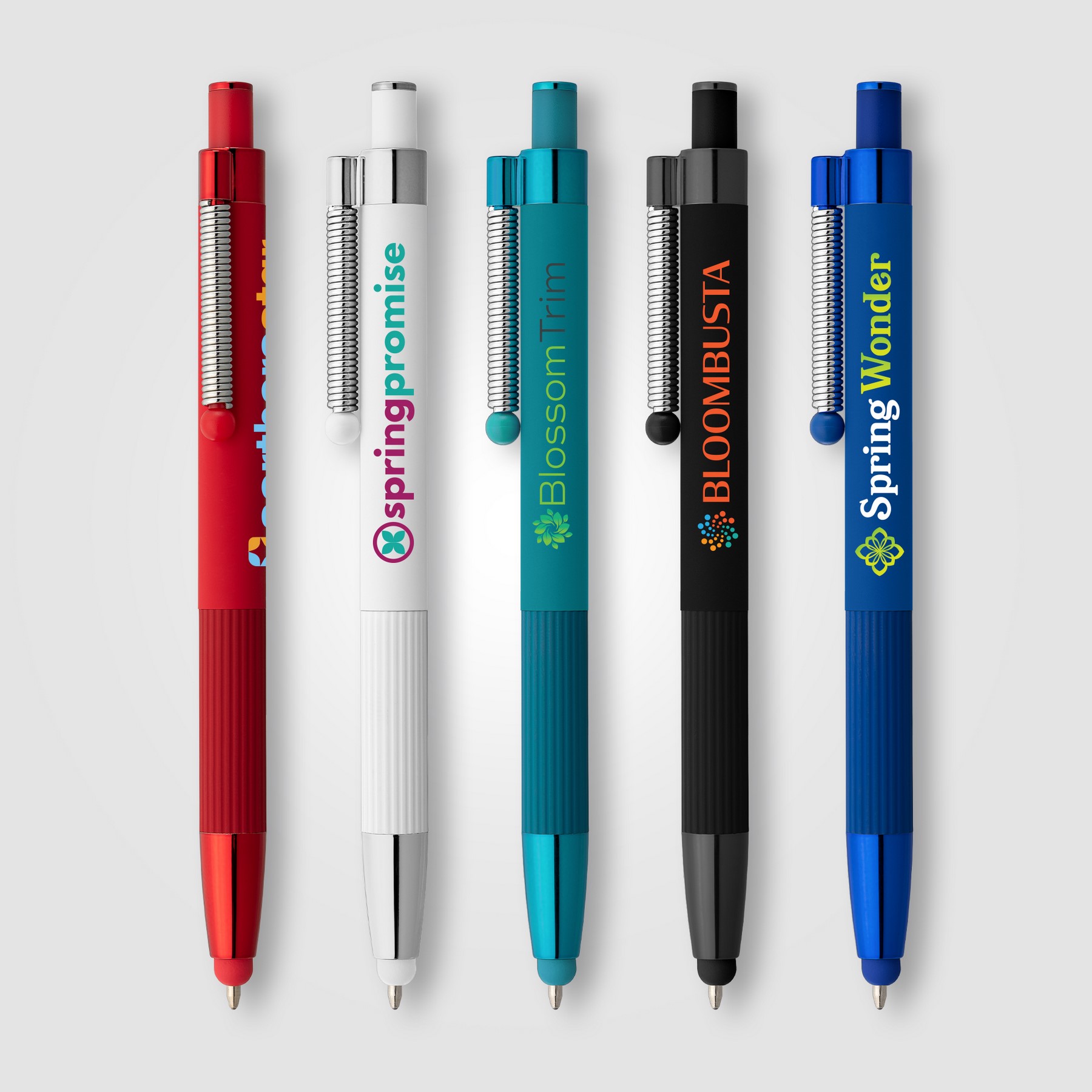 Picture of Lisbon Recycled Aluminum Monochrome Fidget Stylus Pen
