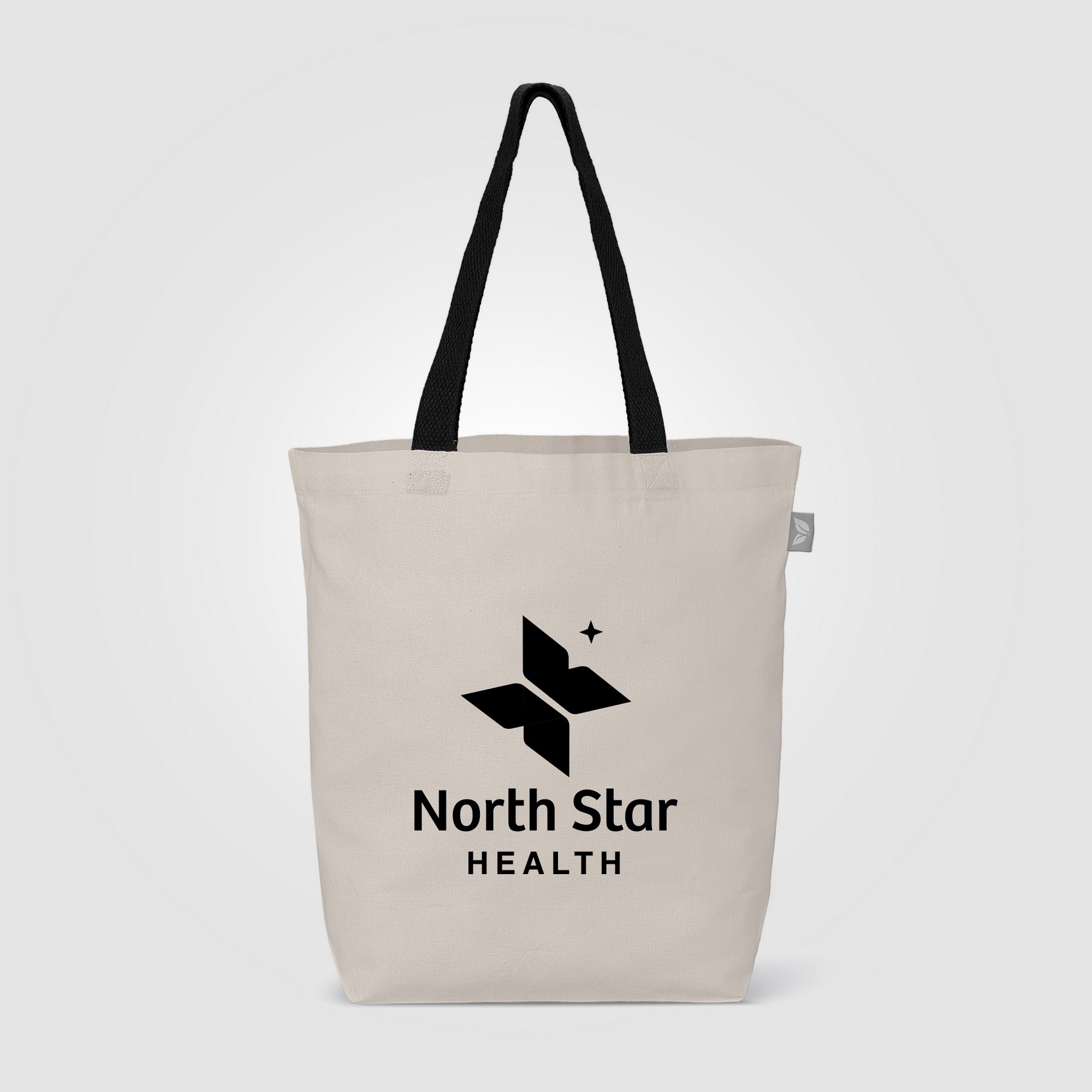 Picture of Tonga Recycled 5oz Cotton Colored Handle Shopping Tote Bag - 11L