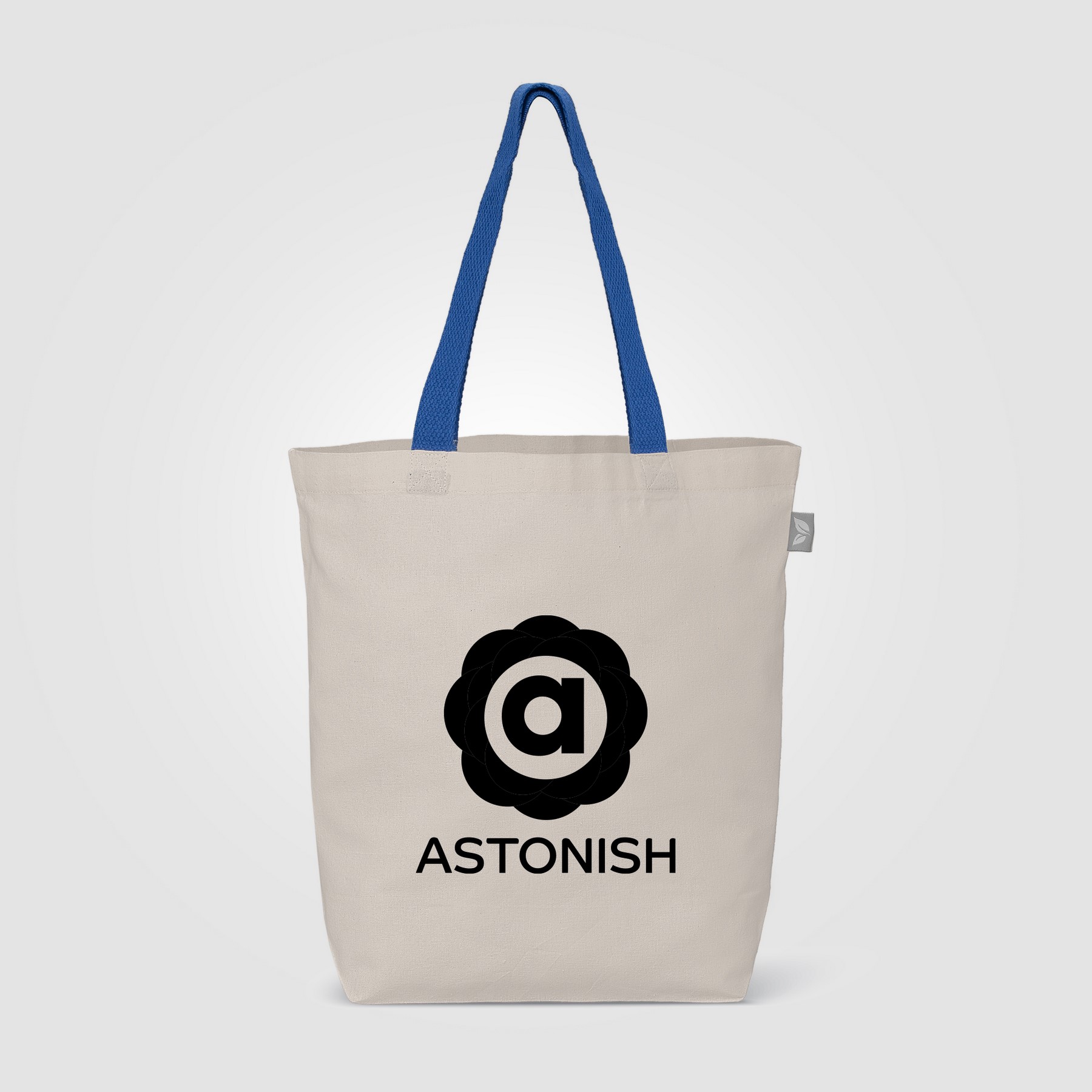 Picture of Tonga Recycled 5oz Cotton Colored Handle Shopping Tote Bag - 11L