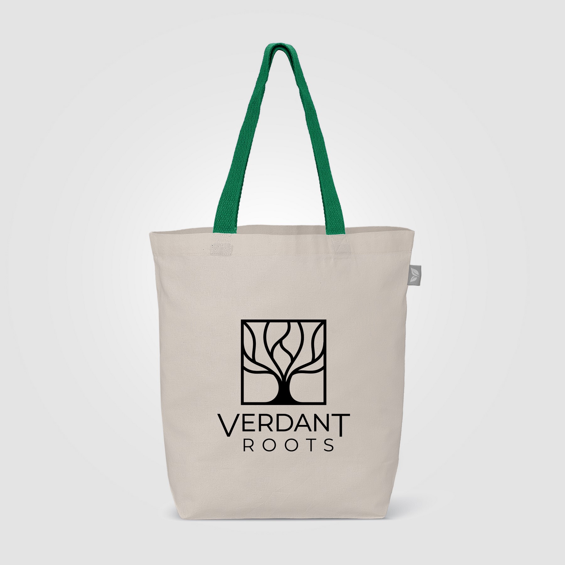 Picture of Tonga Recycled 5oz Cotton Colored Handle Shopping Tote Bag - 11L