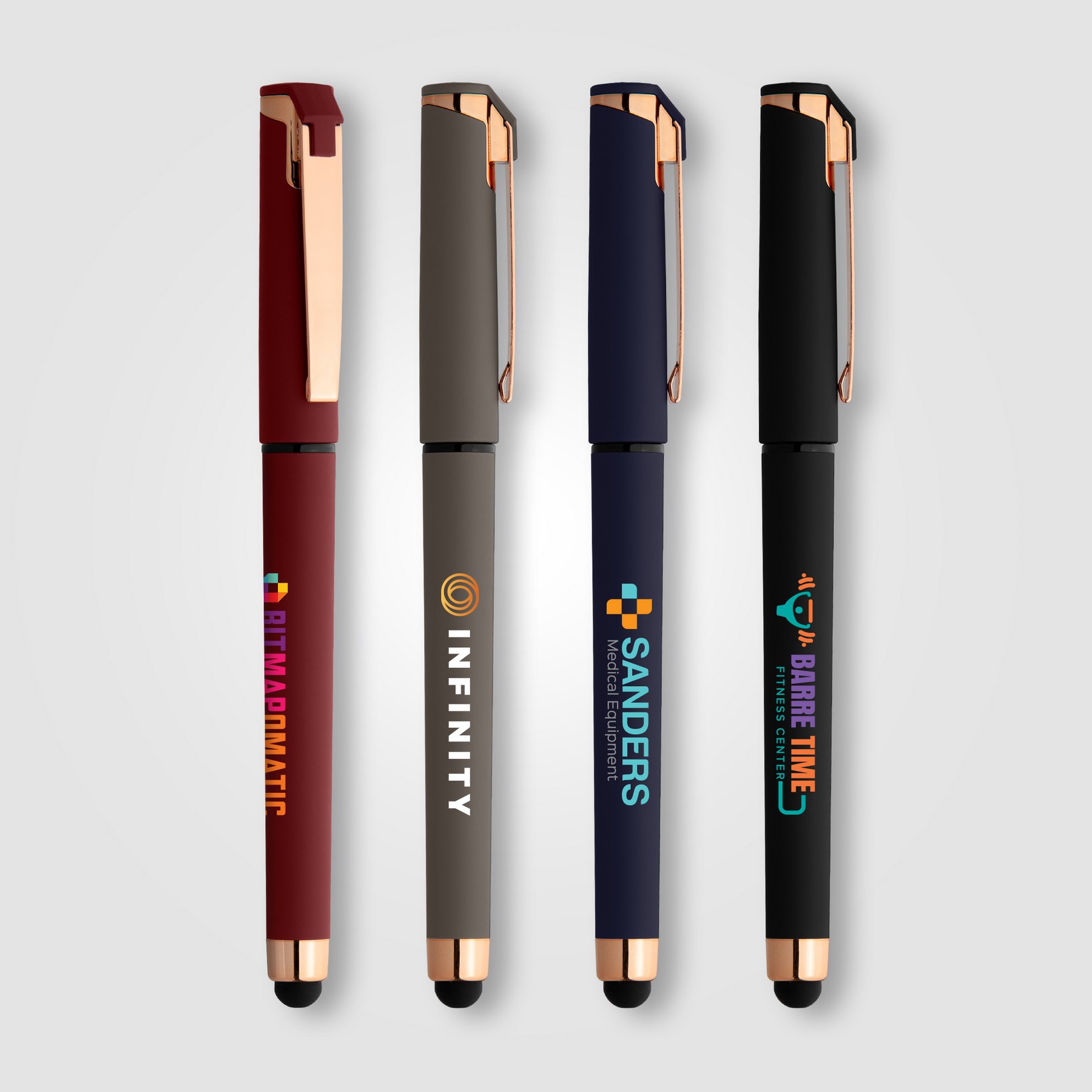Picture of Islander Softy Rose Gold Gel Pen w/ Stylus