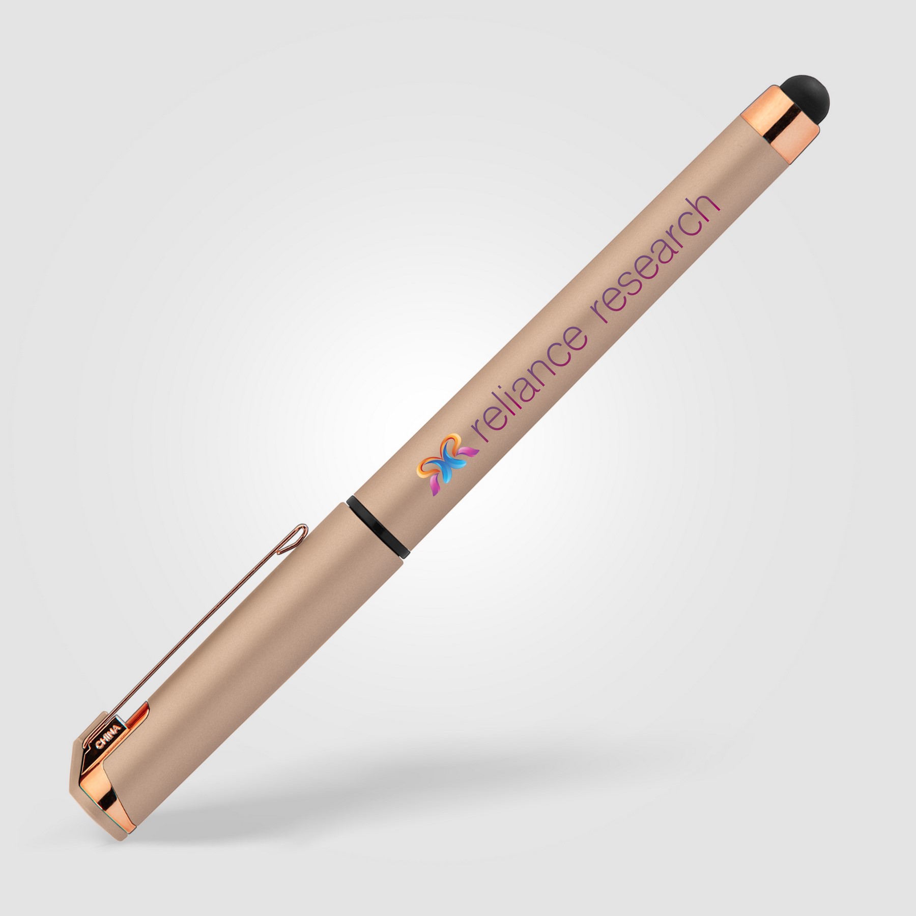 Picture of Islander Softy Rose Gold Metallic Designer Gel Pen w/ Stylus