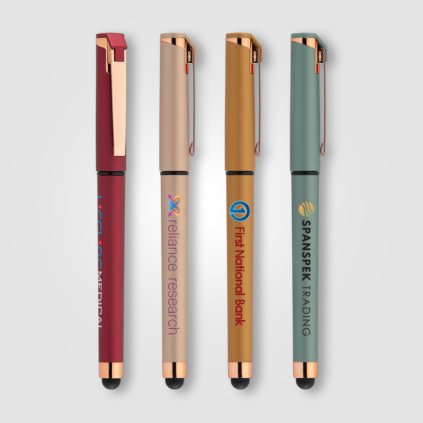 Picture of Islander Softy Rose Gold Metallic Designer Gel Pen w/ Stylus