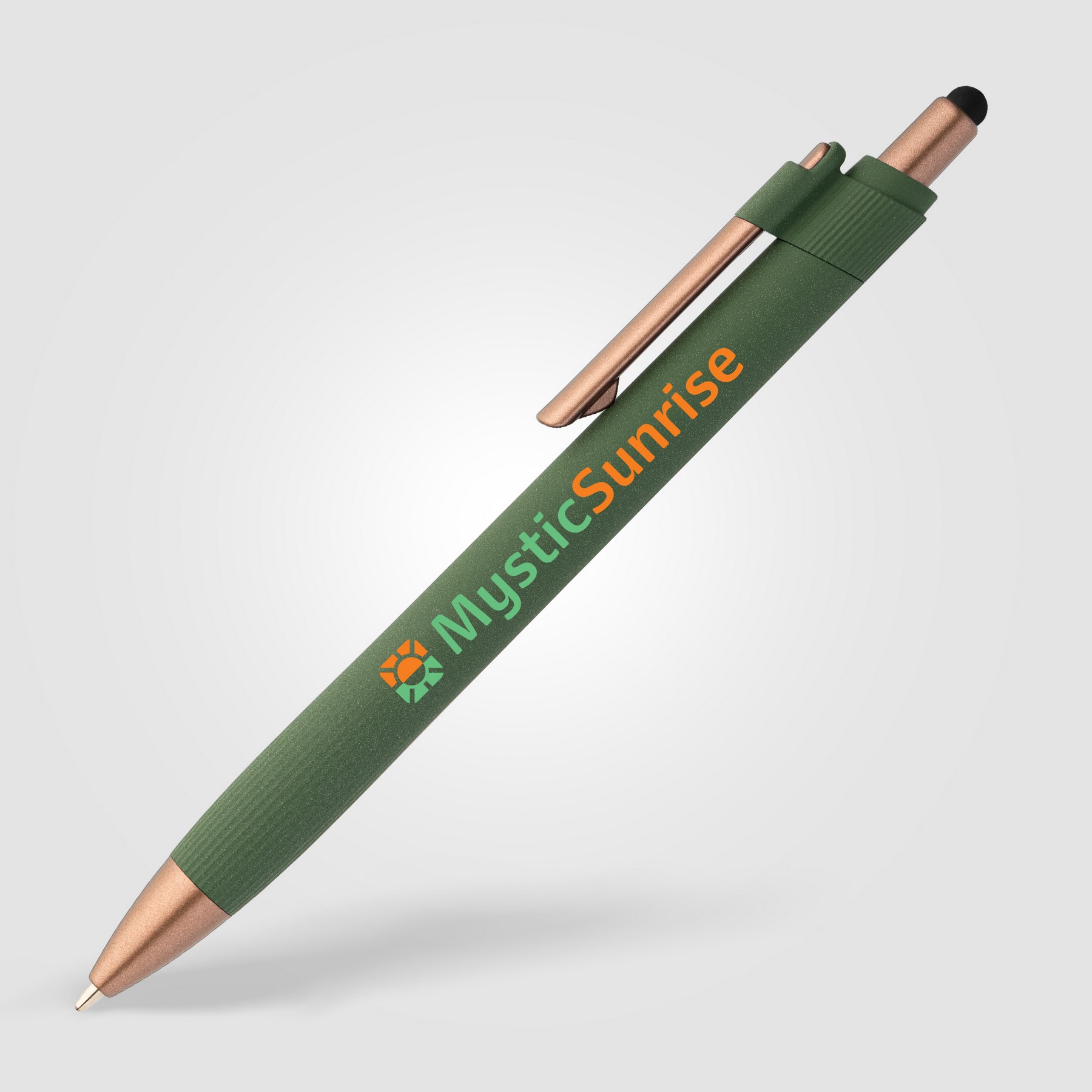 Picture of York Recycled Plastic Bronze Trim Stylus Ballpoint Pen