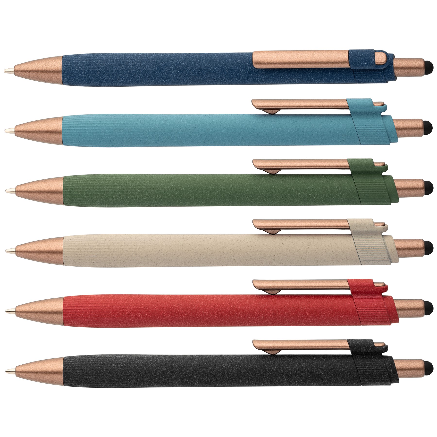 Picture of York Recycled Plastic Bronze Trim Stylus Ballpoint Pen