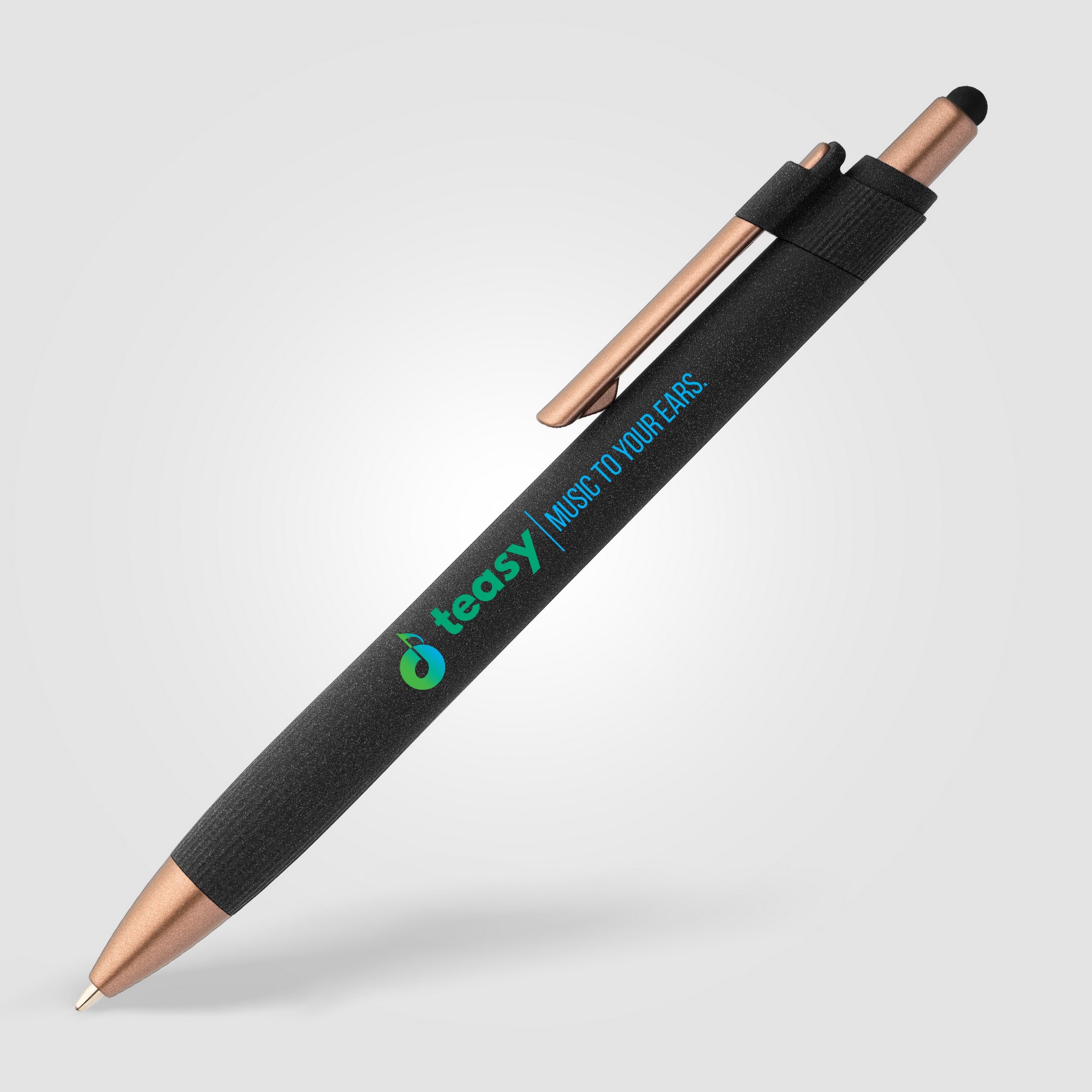Picture of York Recycled Plastic Bronze Trim Stylus Ballpoint Pen