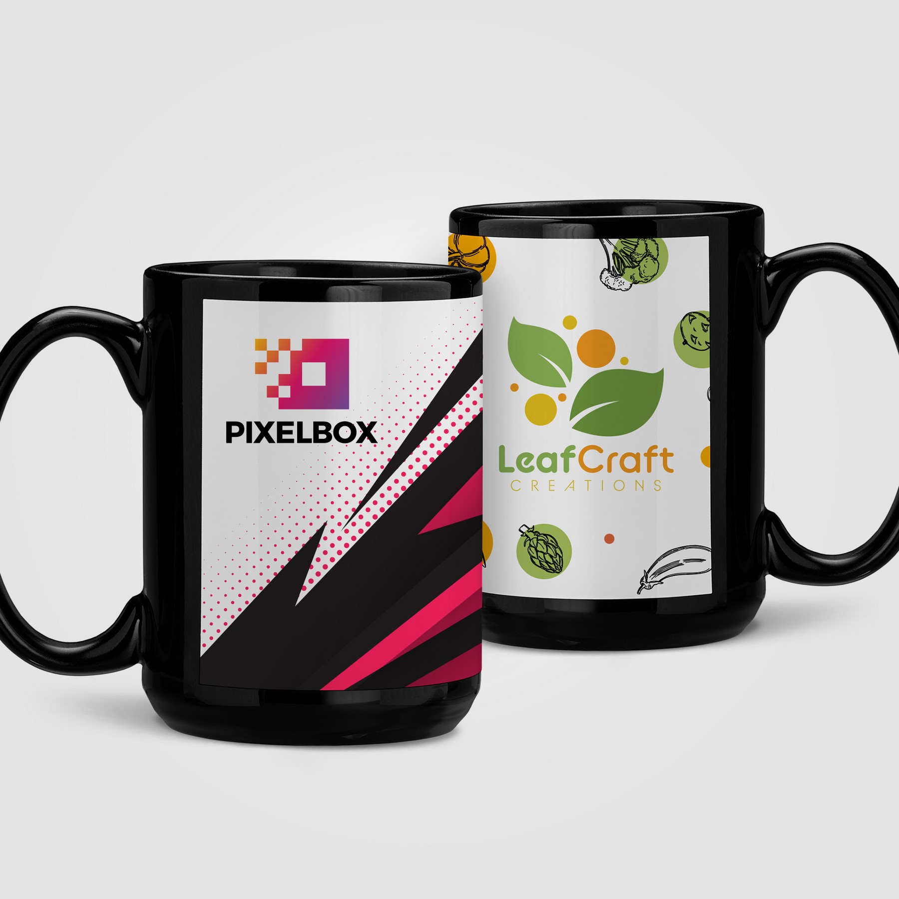 Picture of SimpliColor 15 oz. Black Ceramic Mug