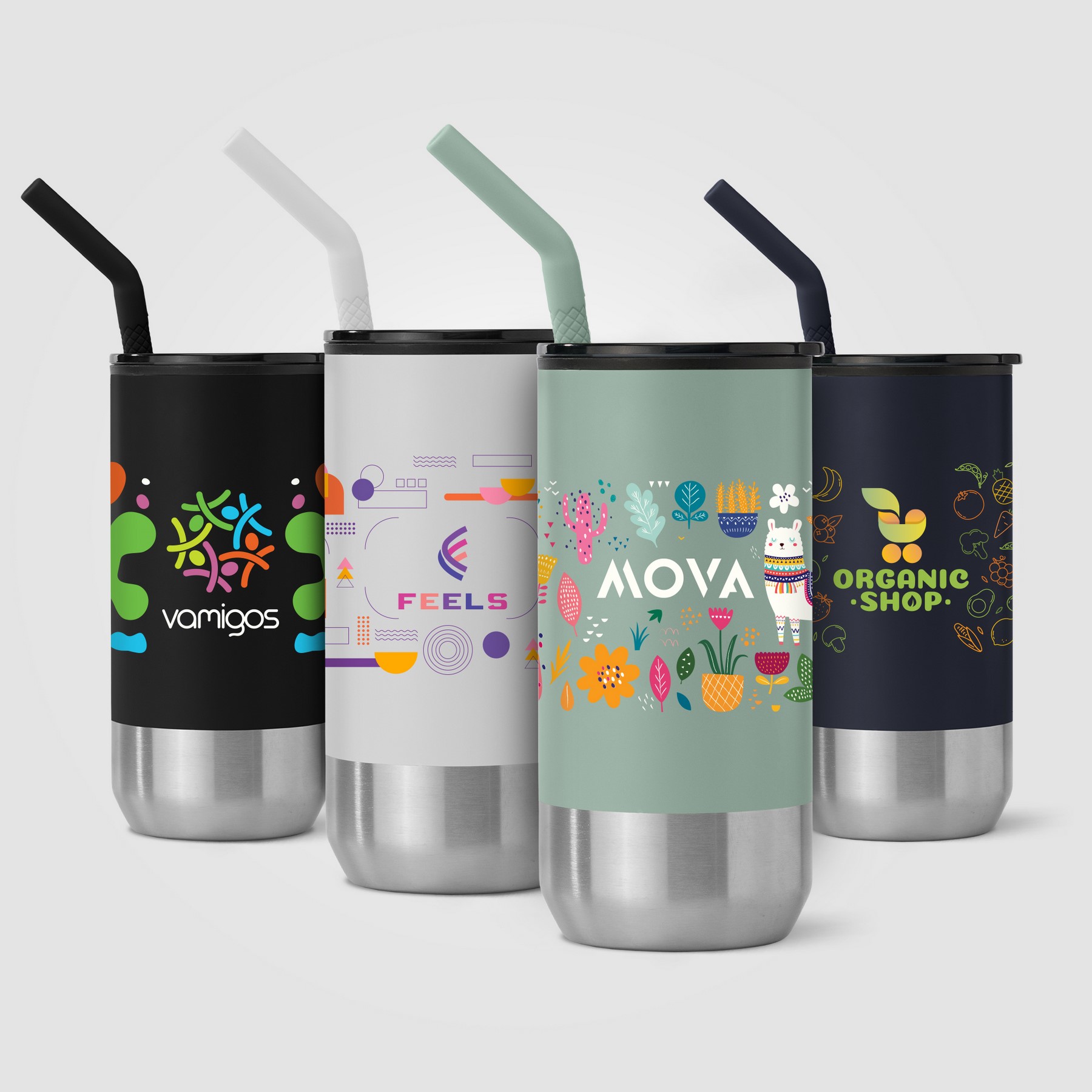 Picture of Atlantis - 16 oz. Double Wall Tumbler - Stainless with Recycled RPP Inner