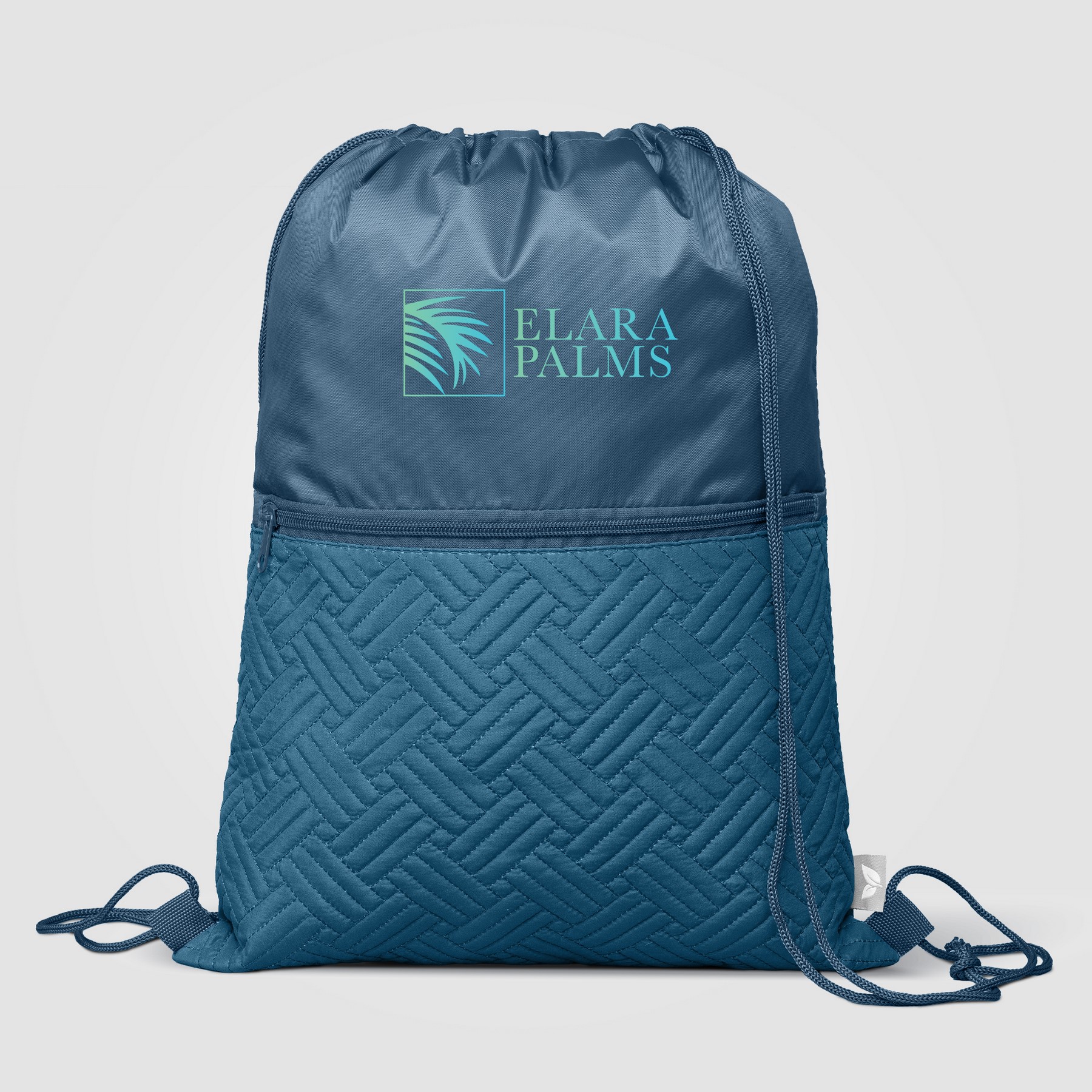 Picture of Sora Recycled Quilted Drawstring Bag - 6L