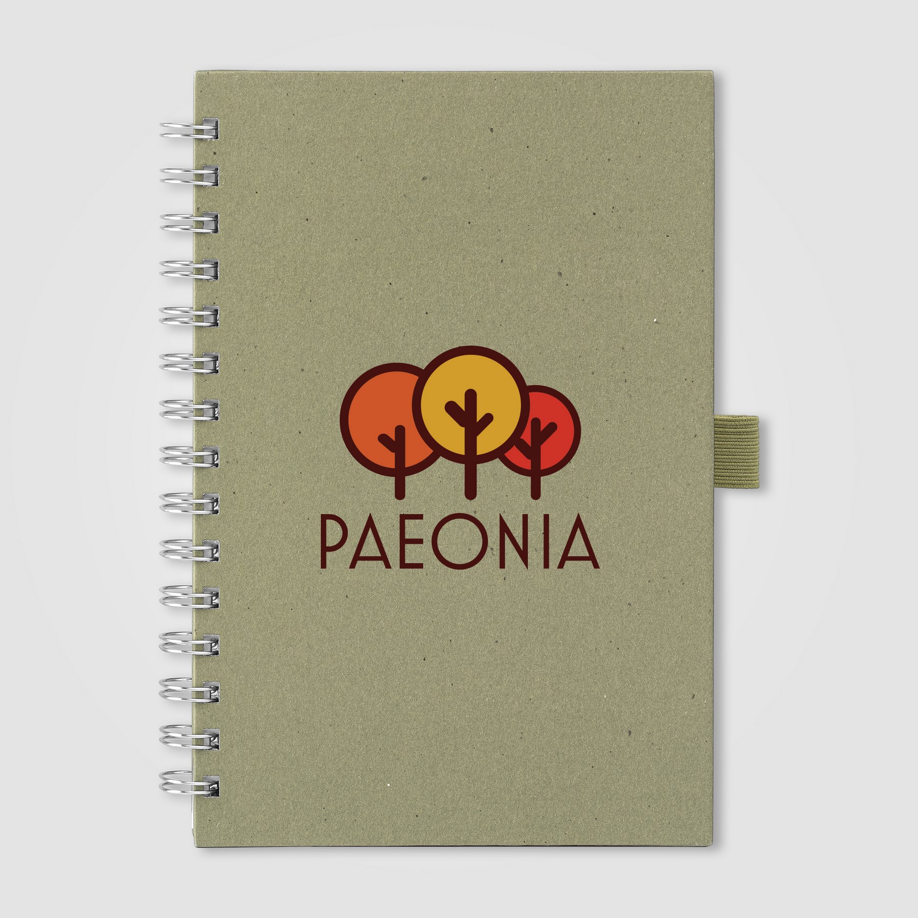 Picture of Terra Recycled Milk Carton Hard Cover Spiral Notebook - A5