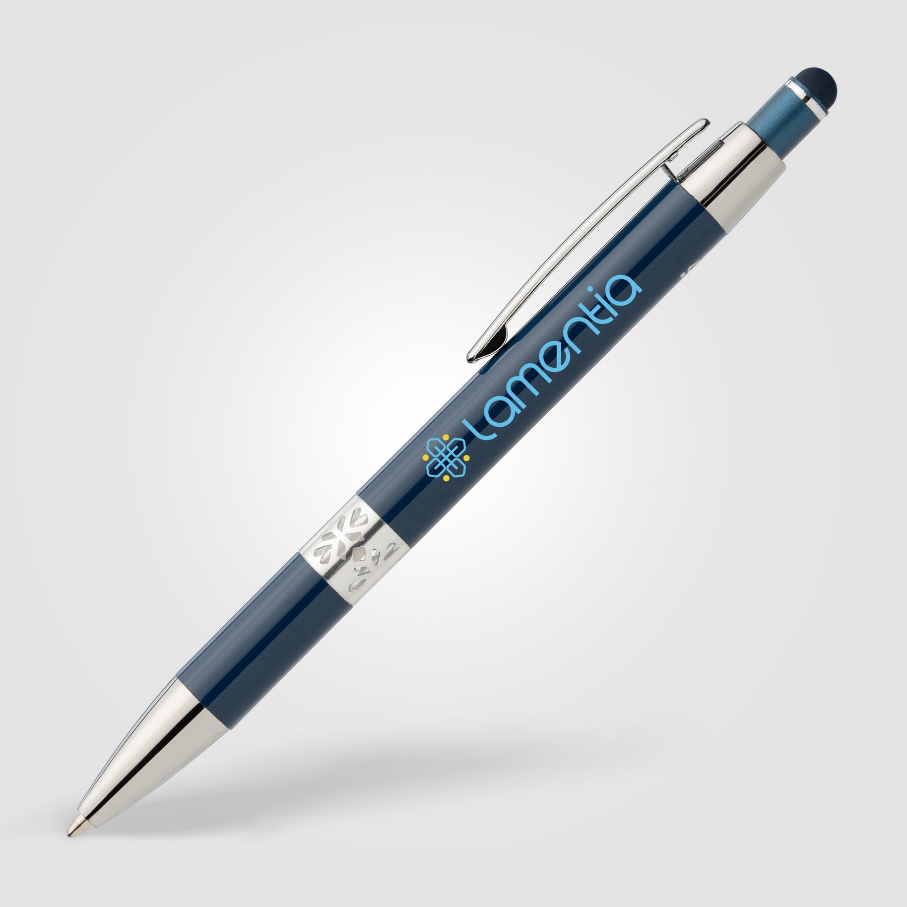 Picture of Adorn Recycled Aluminum Chrome Trim Stylus Pen