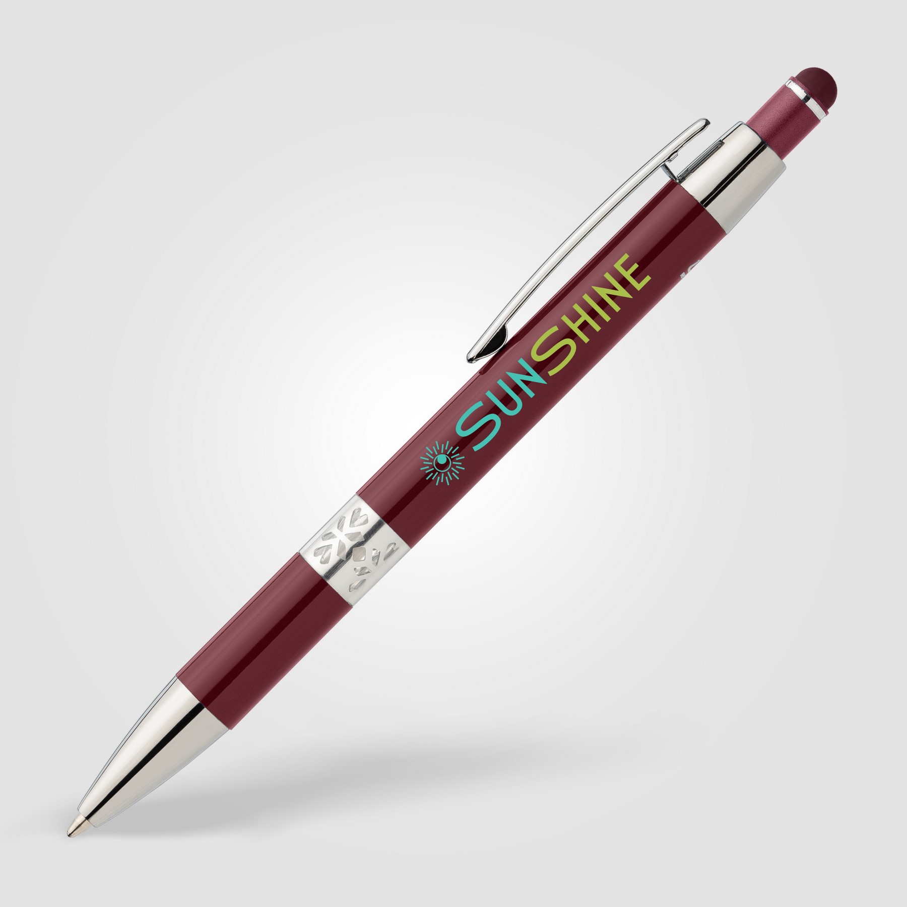 Picture of Adorn Recycled Aluminum Chrome Trim Stylus Pen