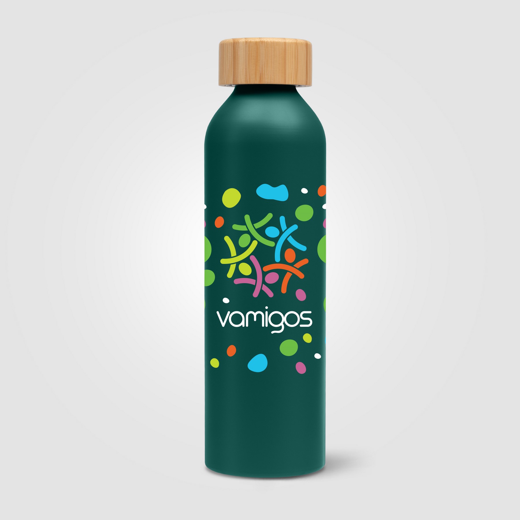 Picture of Eden - 22 oz. Aluminum Water Bottle with Bamboo Lid