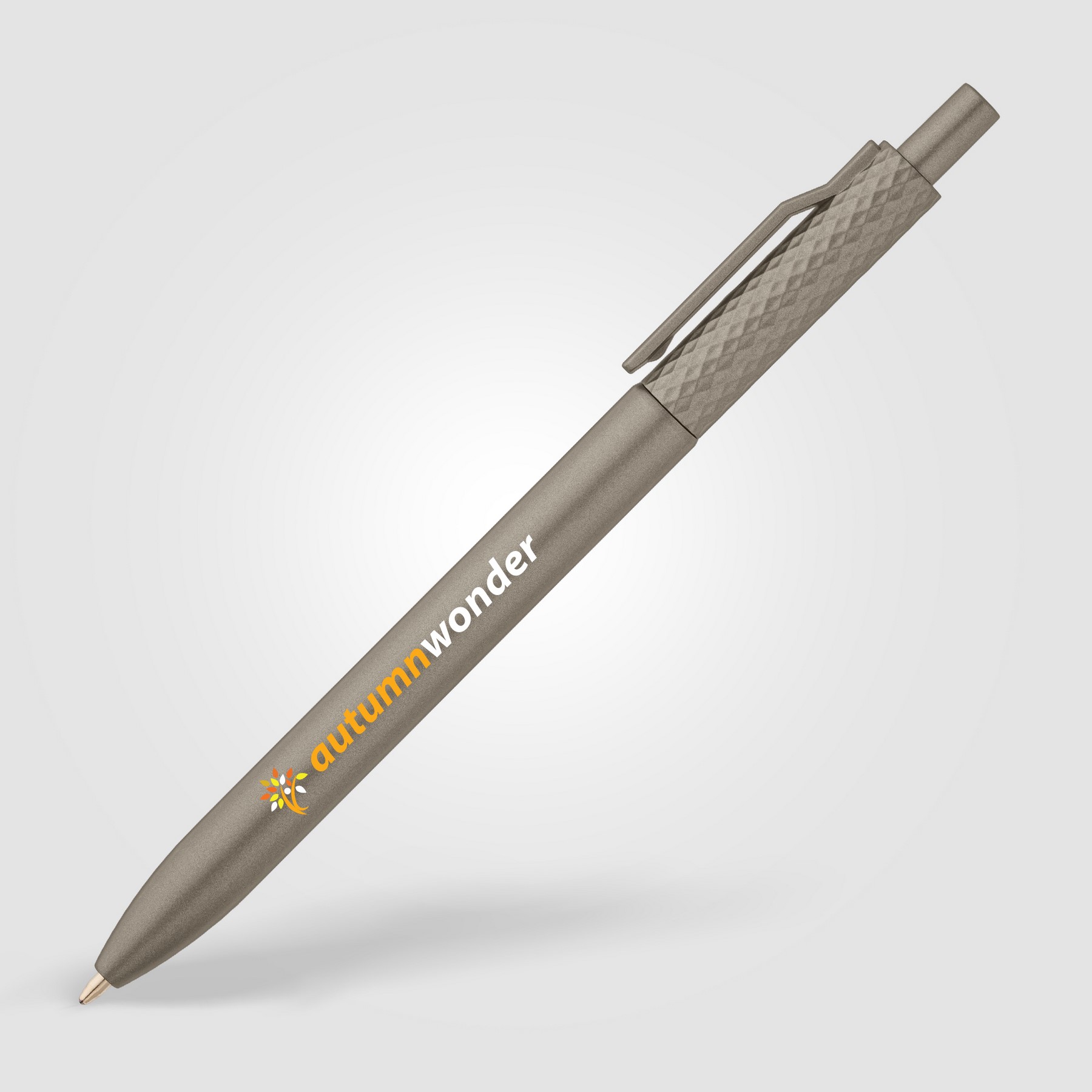 Picture of Vale Recycled Plastic Diamond Textured Metallic Pen