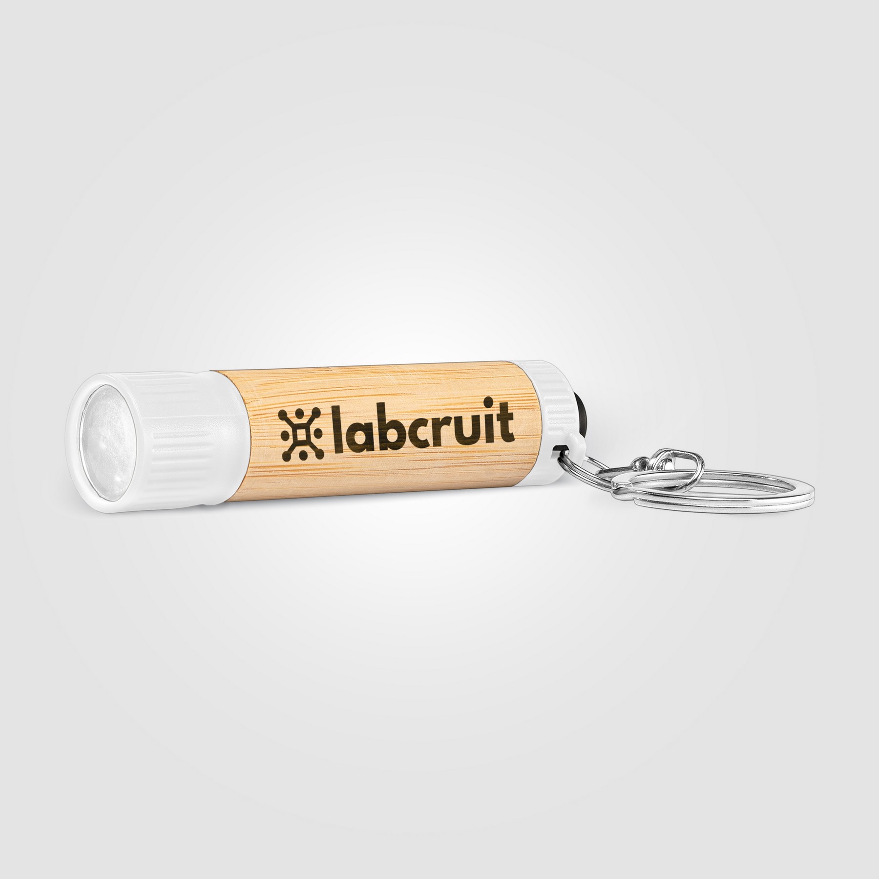 Picture of Bamboo LED Flashlight with Keyring
