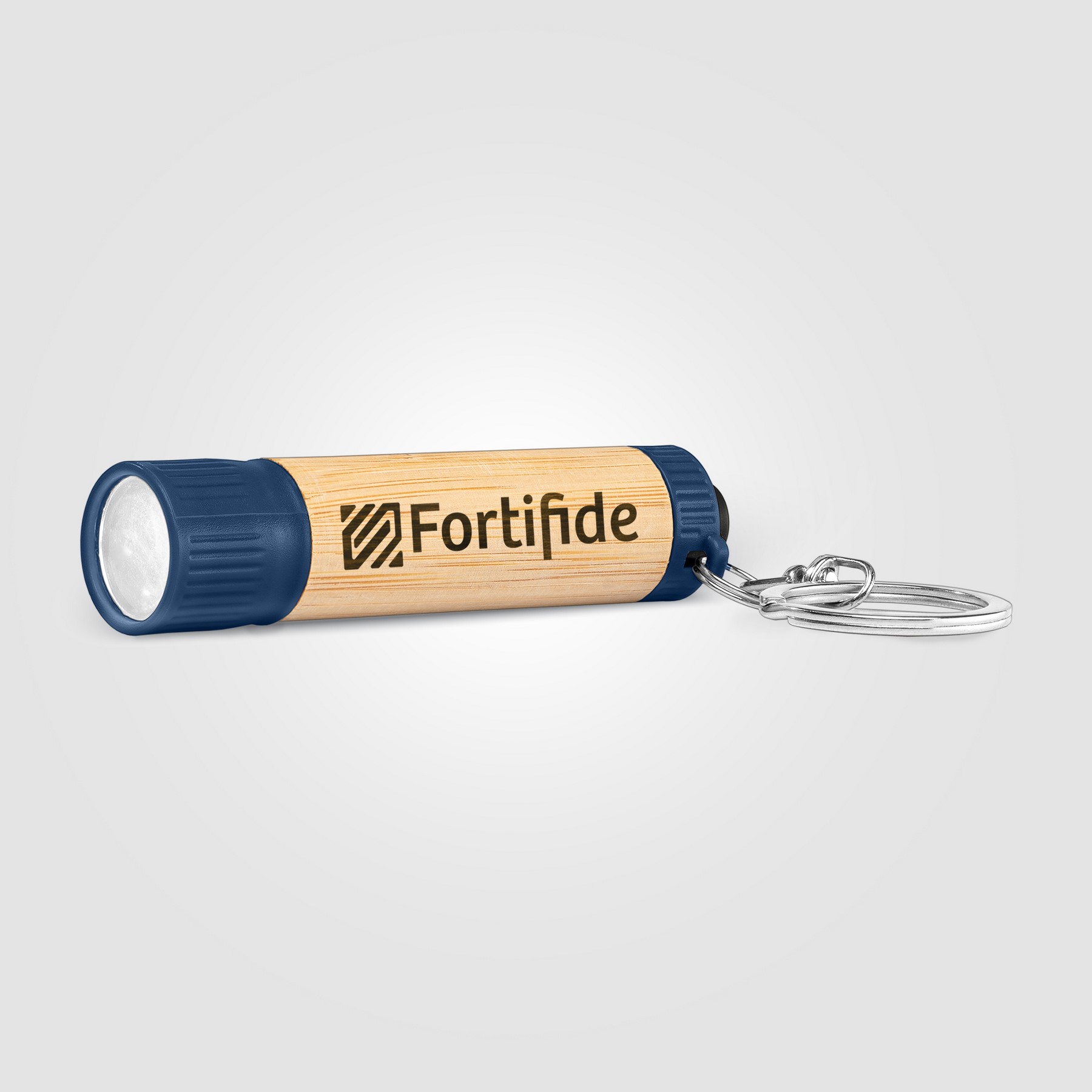 Picture of Bamboo LED Flashlight with Keyring