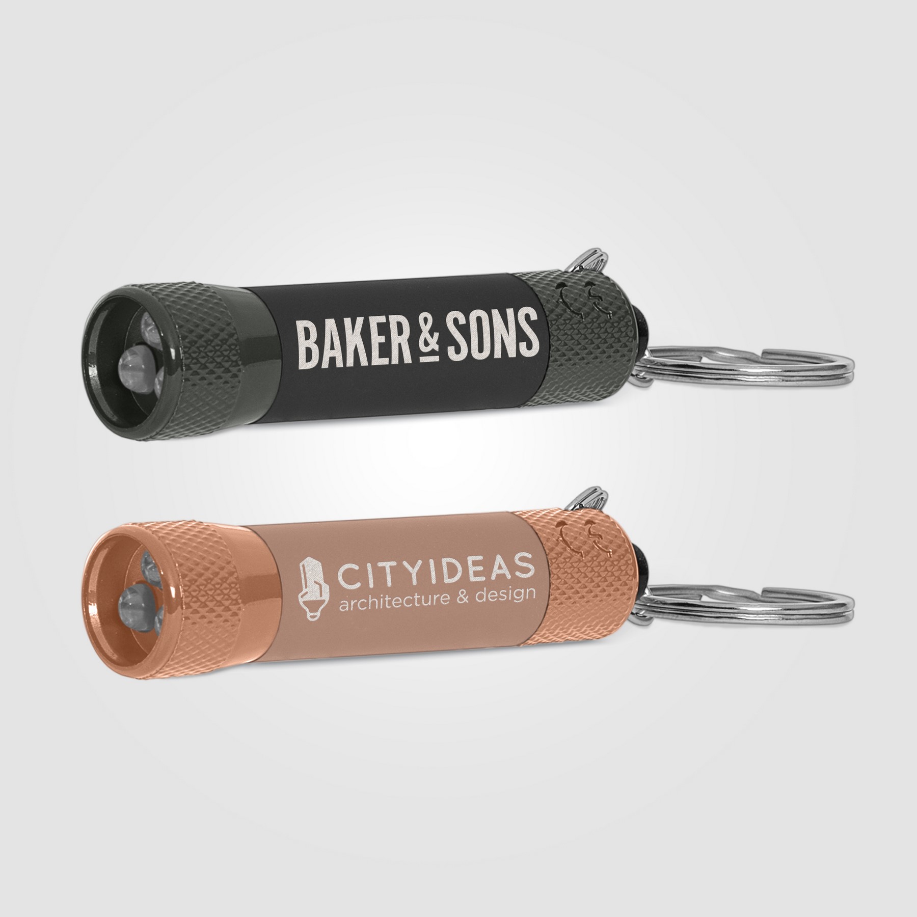 Picture of Chroma Softy Monochrome Metallic - LED Flashlight with Keyring