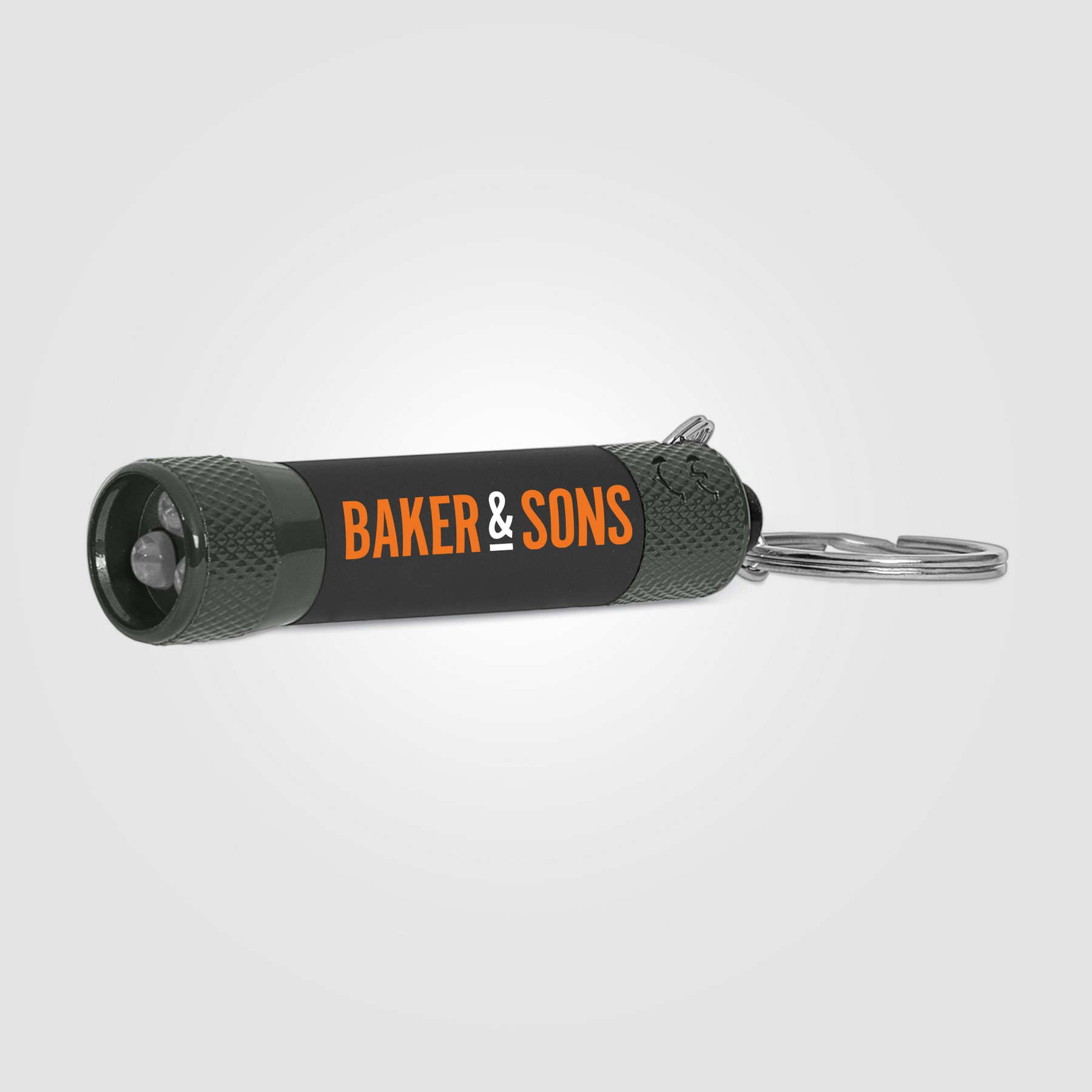 Picture of Chroma Softy Monochrome Metallic - LED Flashlight with Keyring