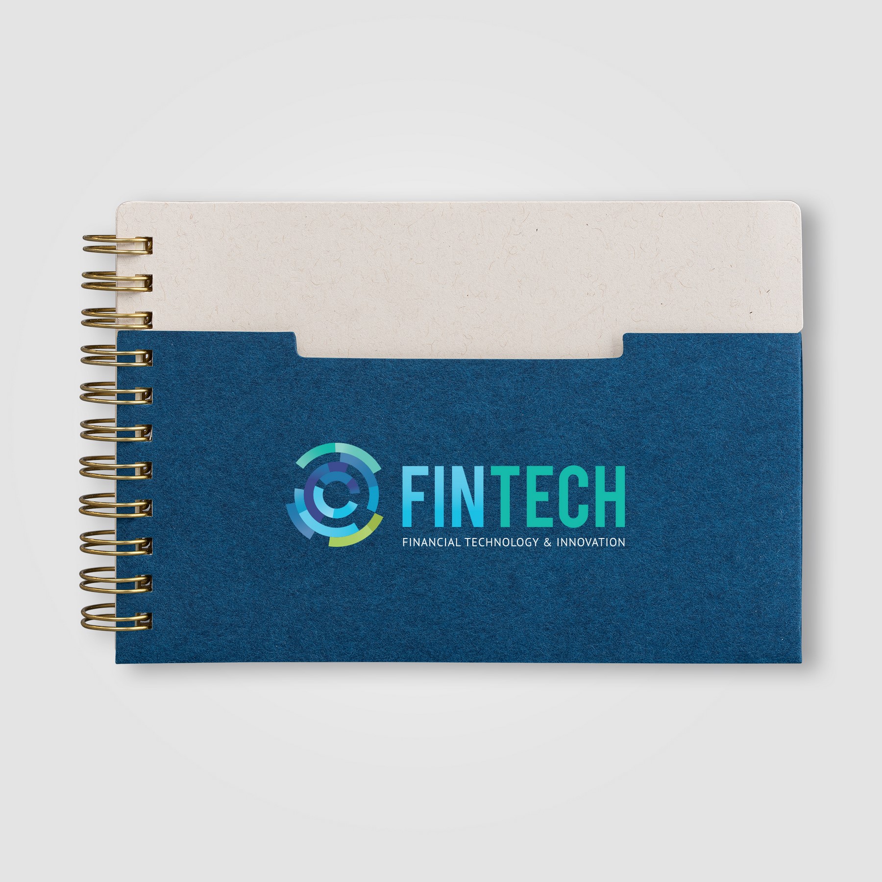 Picture of Lino FSC Paper Spiral Binding Horizontal Pocket Notebook - A6