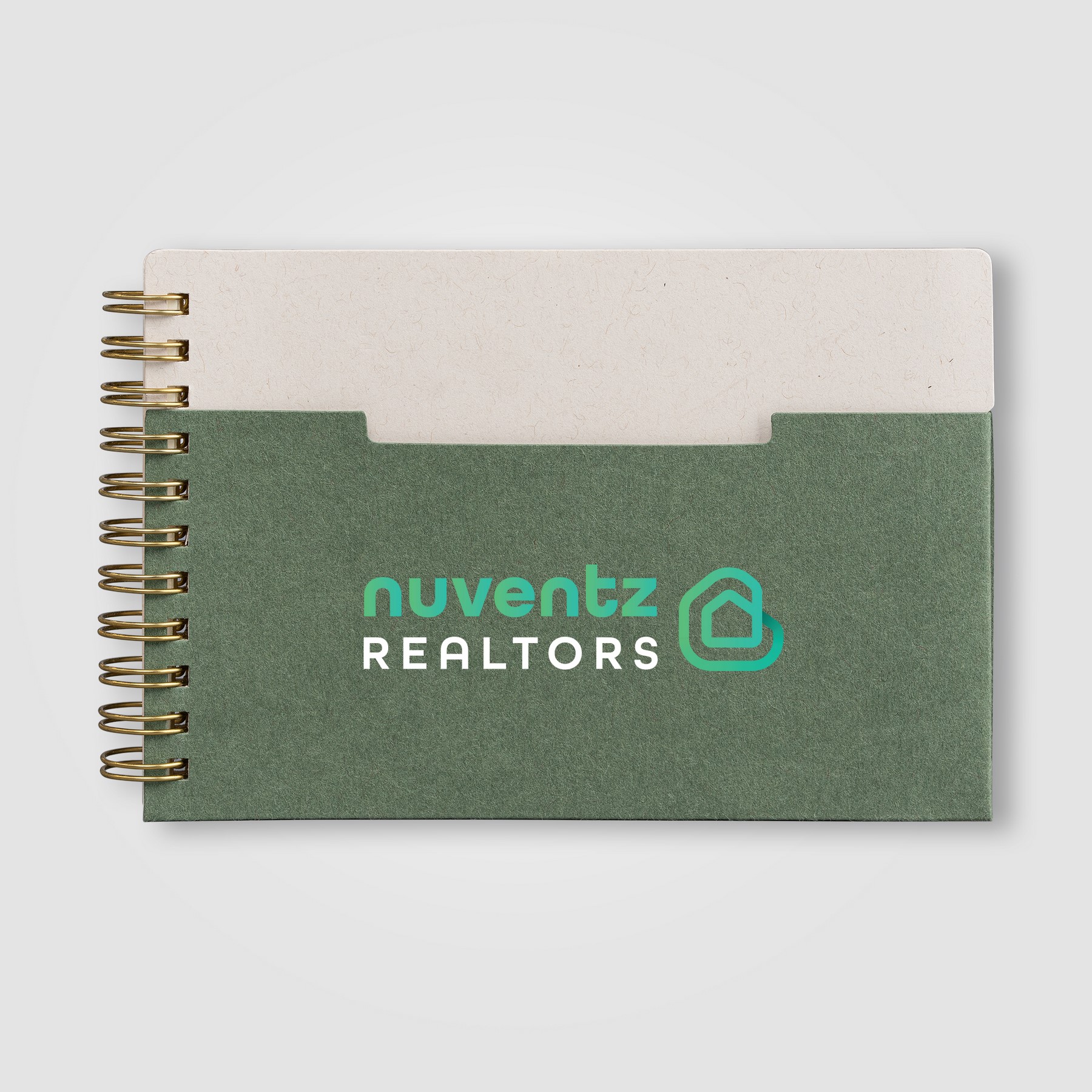 Picture of Lino FSC Paper Spiral Binding Horizontal Pocket Notebook - A6