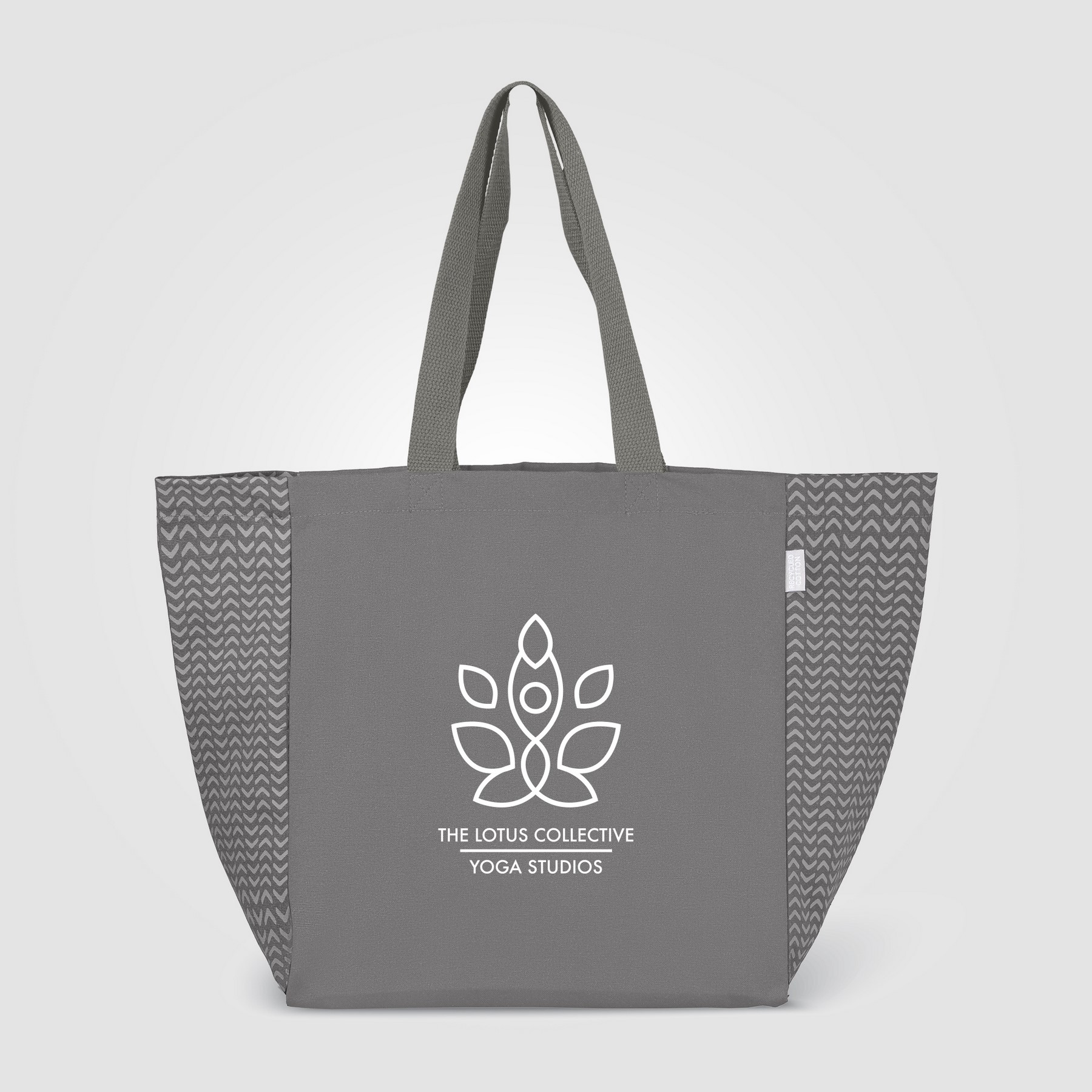 Picture of Toronto Recycled Cotton Chevron Tote Bag ? 8 oz