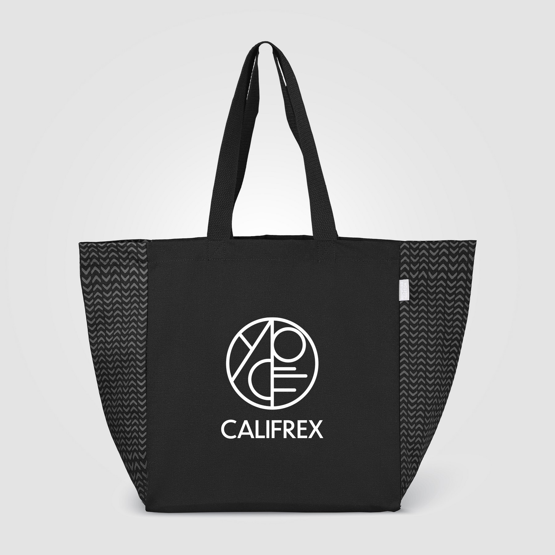 Picture of Toronto Recycled Cotton Chevron Tote Bag ? 8 oz
