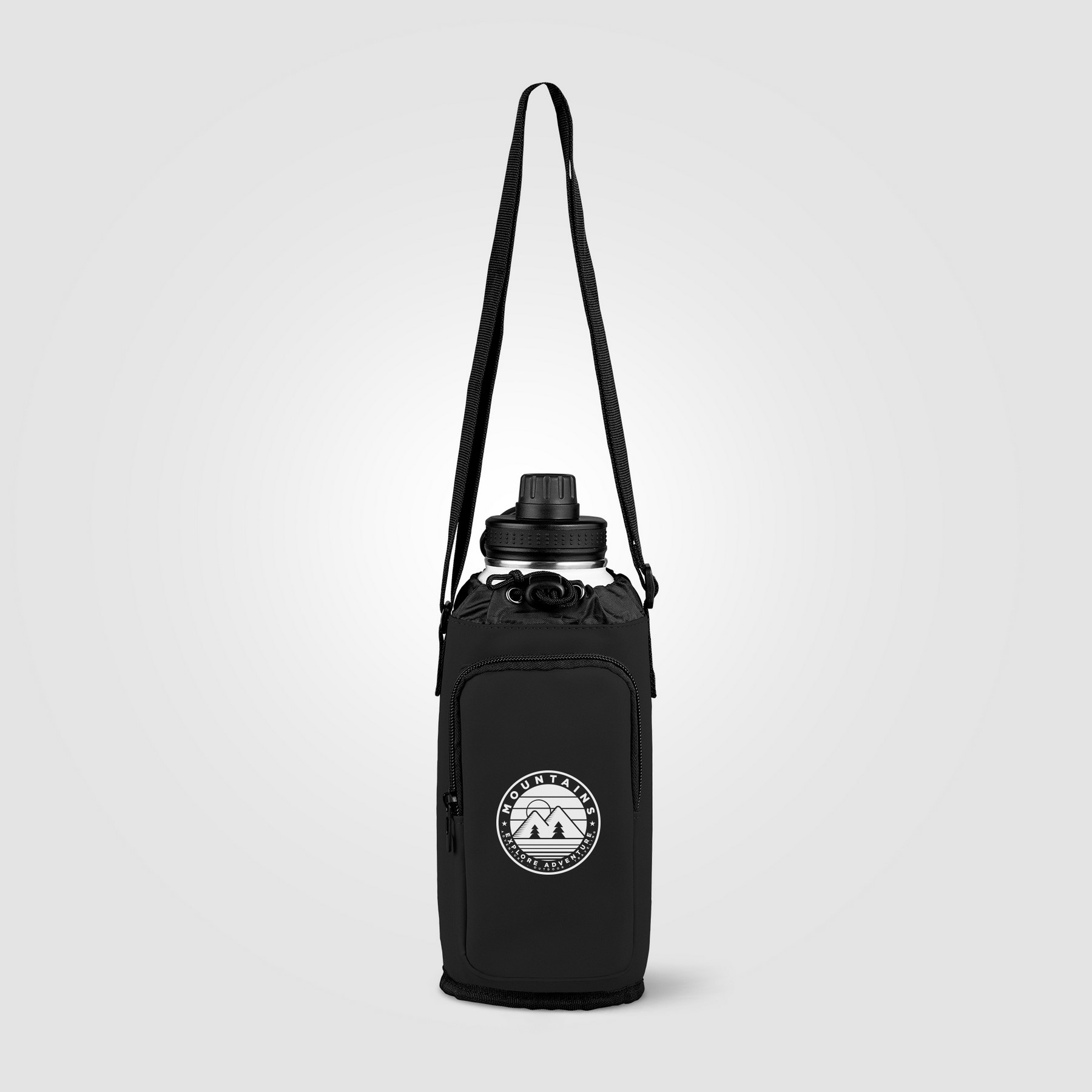Picture of Malm? Recycled PU Zipper Pocket Bottle Bag - 60 oz