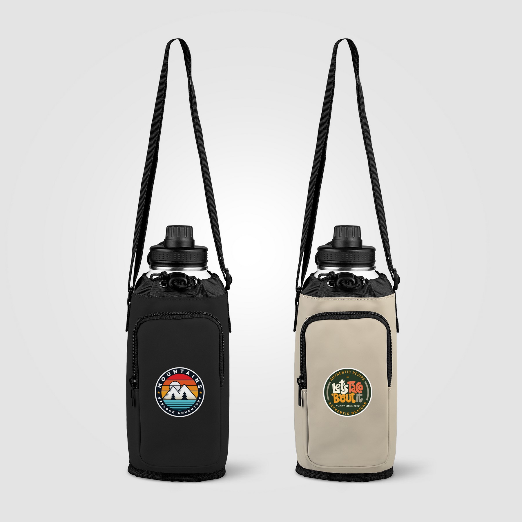 Picture of Malm? Recycled PU Zipper Pocket Bottle Bag - 60 oz
