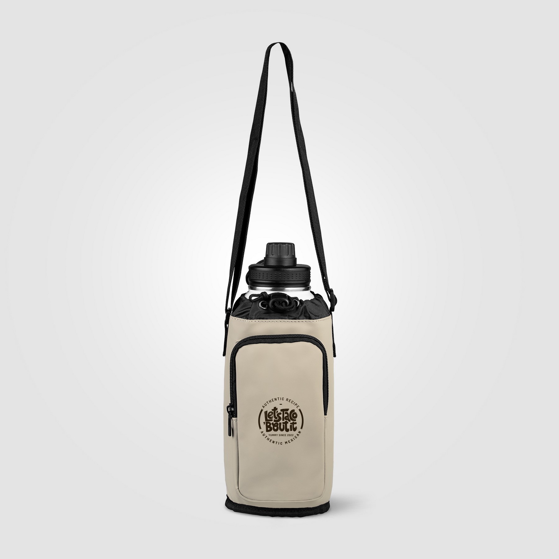 Picture of Malm? Recycled PU Zipper Pocket Bottle Bag - 60 oz