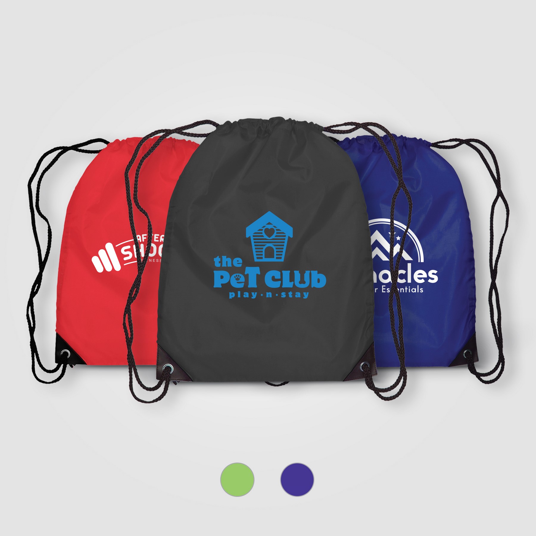 Picture of Vilda 210D Polyester Drawstring Backpack