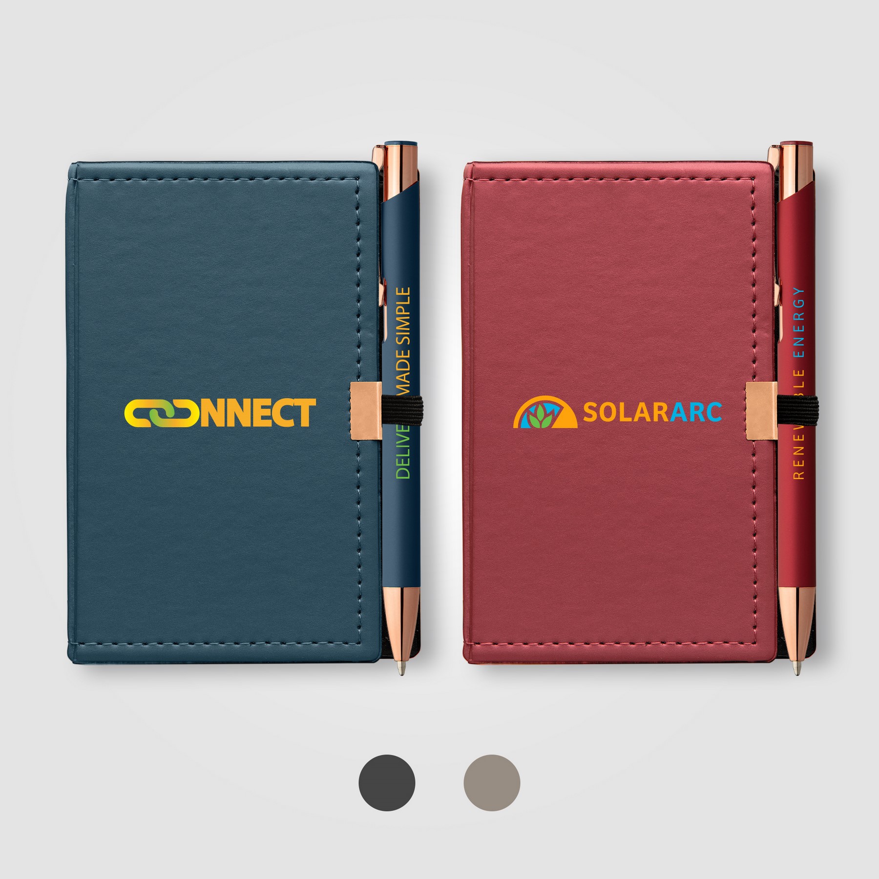 Picture of Note Caddy & Crosby Rose Gold Pen Gift Set