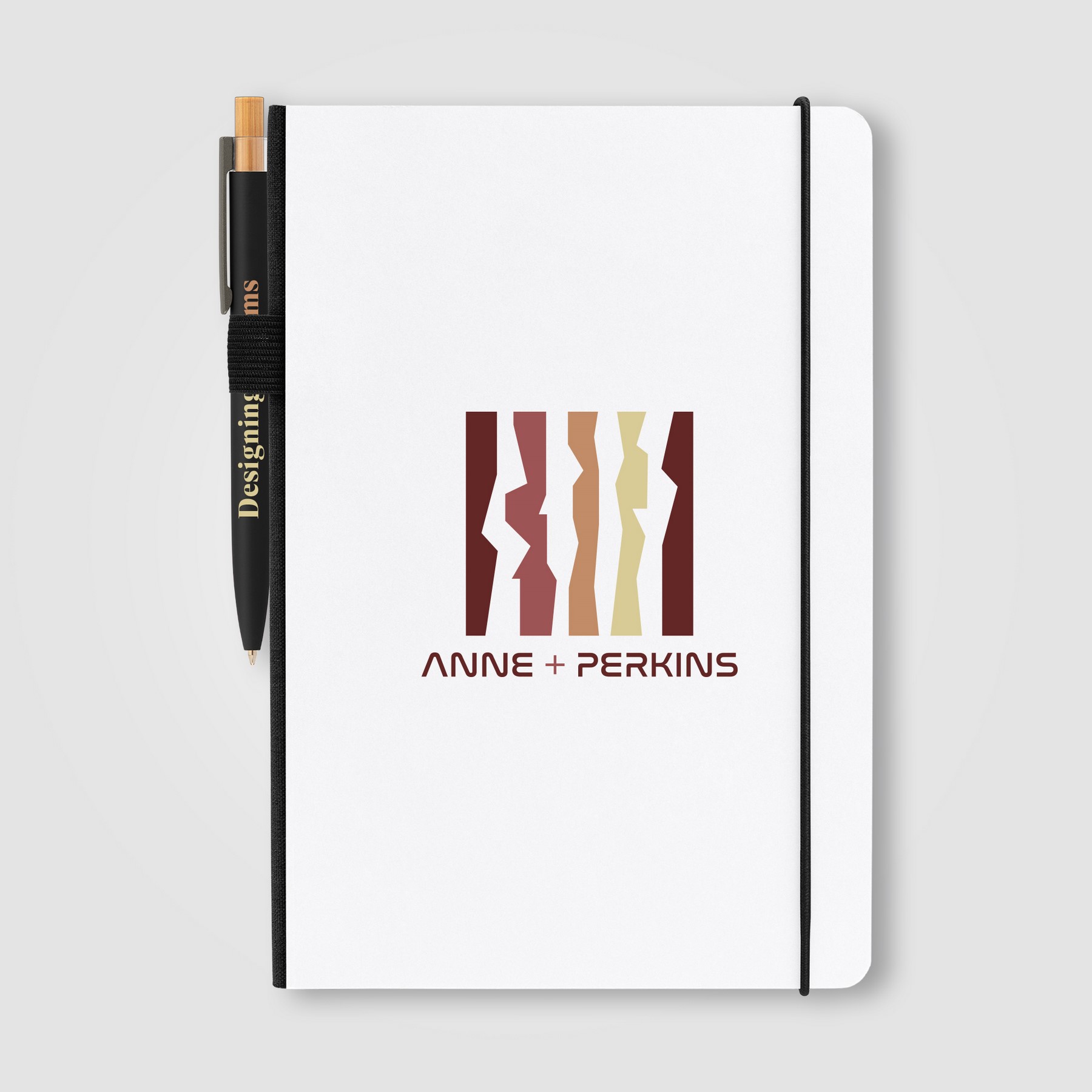Picture of Recycled Kraft Paper Cover Journal & Pen Set - A5 5.9" x 8.3"