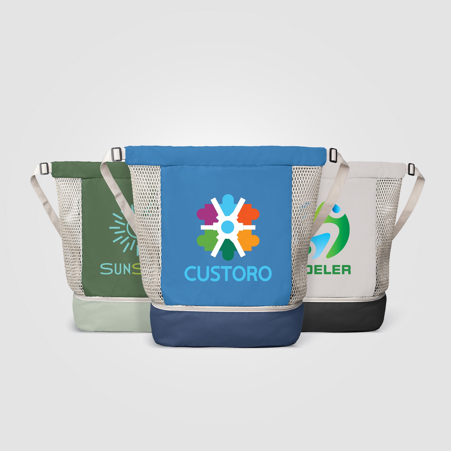 Picture of Neri Recycled Mesh Drawstring Bag - 34L