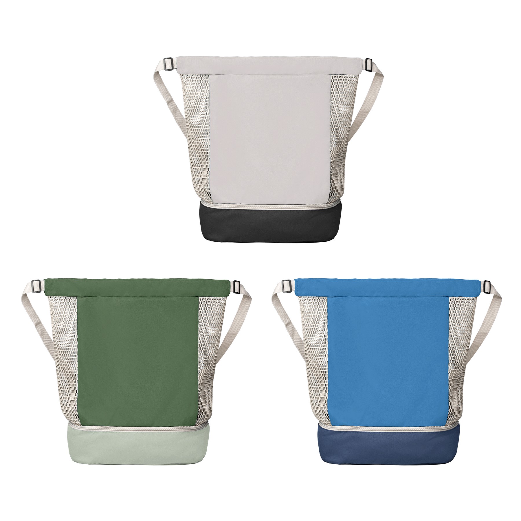 Picture of Neri Recycled Mesh Drawstring Bag - 34L