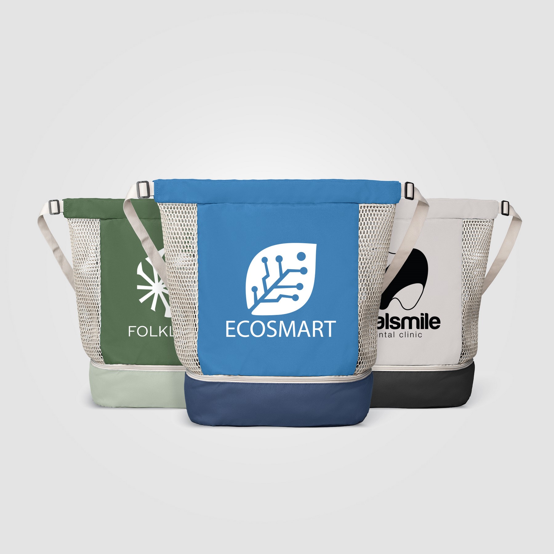 Picture of Neri Recycled Mesh Drawstring Bag - 34L