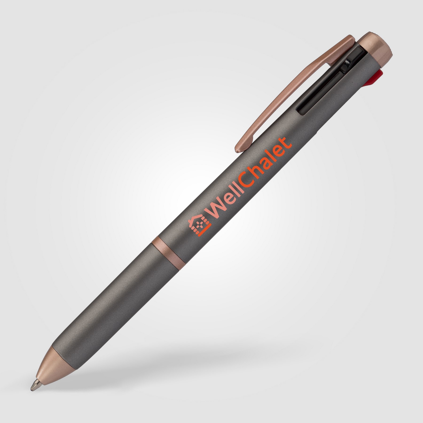 Picture of Trio Rose Gold Multi-Ink Pen