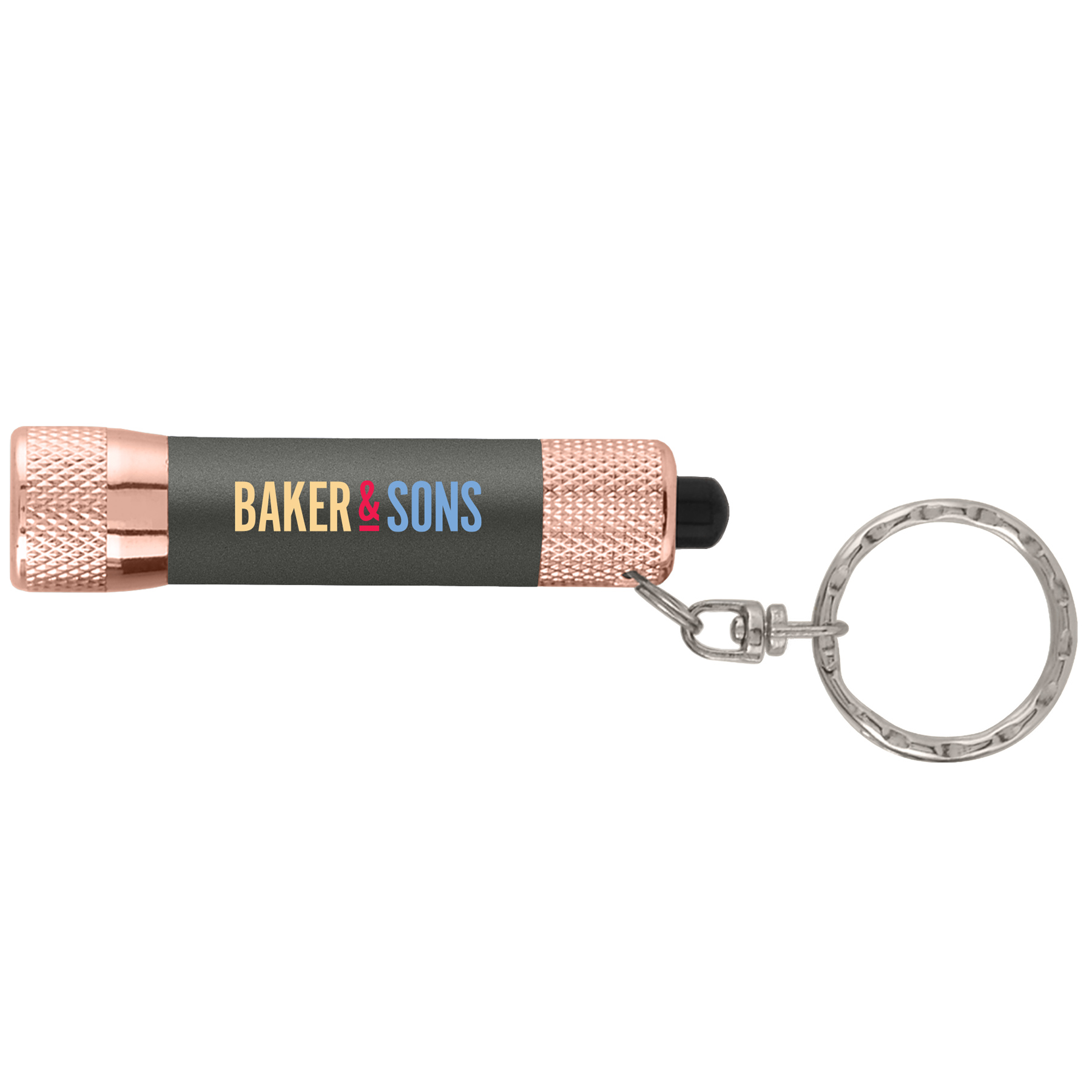 Picture of Chroma Softy Rose Gold Metallic - LED Flashlight with Keyring