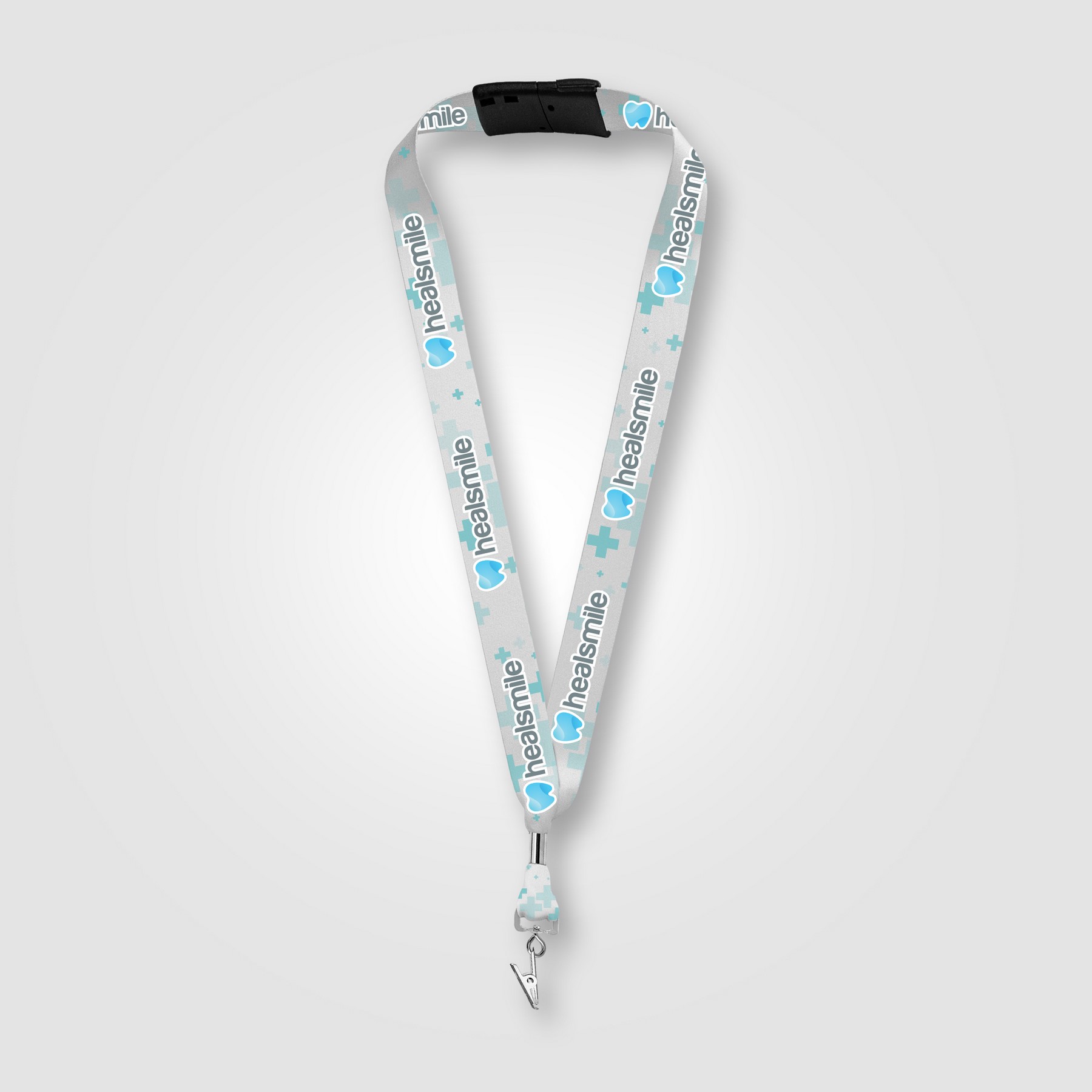 Picture of Zevi rPET Bulldog Clip Breakaway Lanyard - 36" x 1"