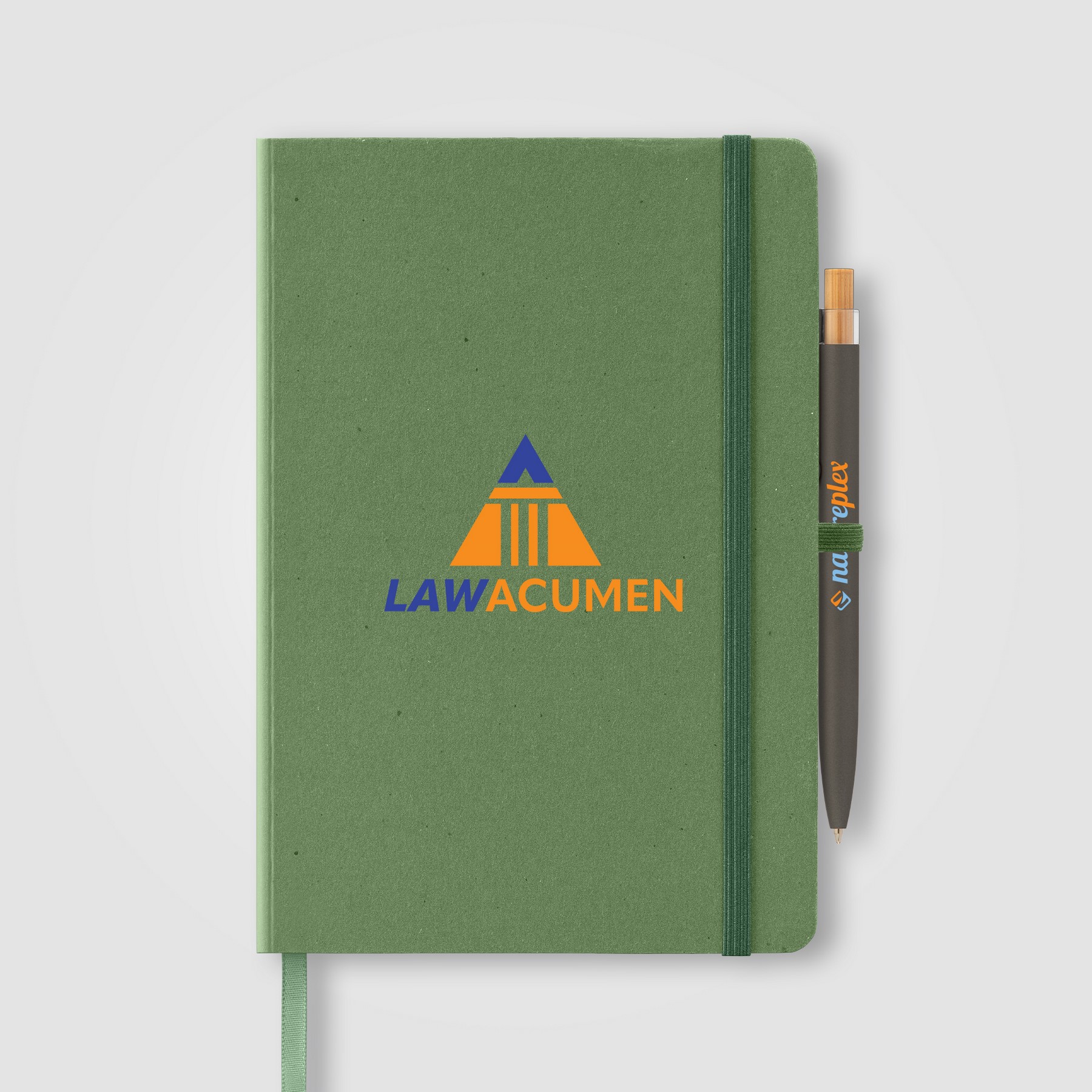 Picture of Terra Recycled Milk Carton Hard Cover A5 Notebook & Reborn Pen Set