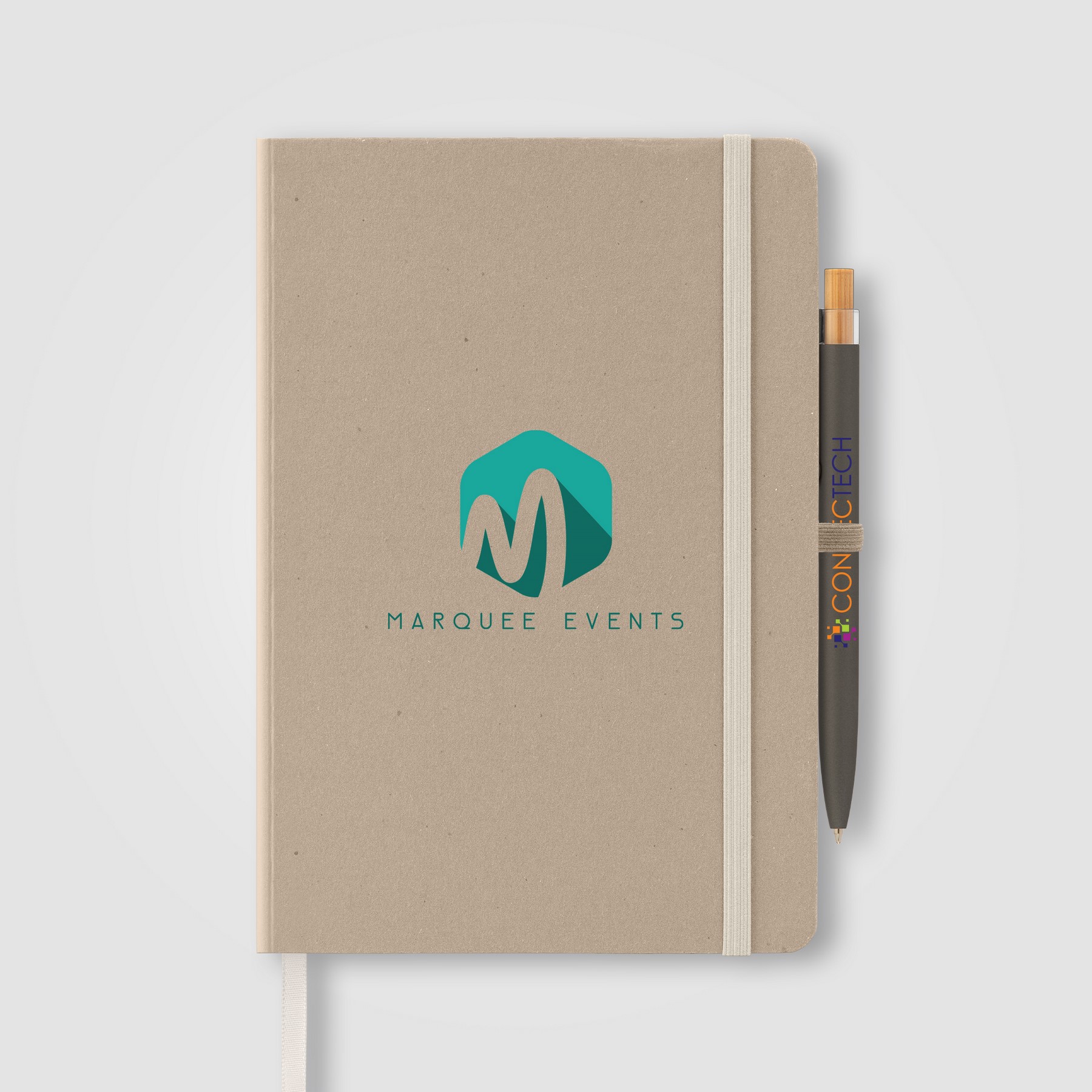 Picture of Terra Recycled Milk Carton Hard Cover A5 Notebook & Reborn Pen Set