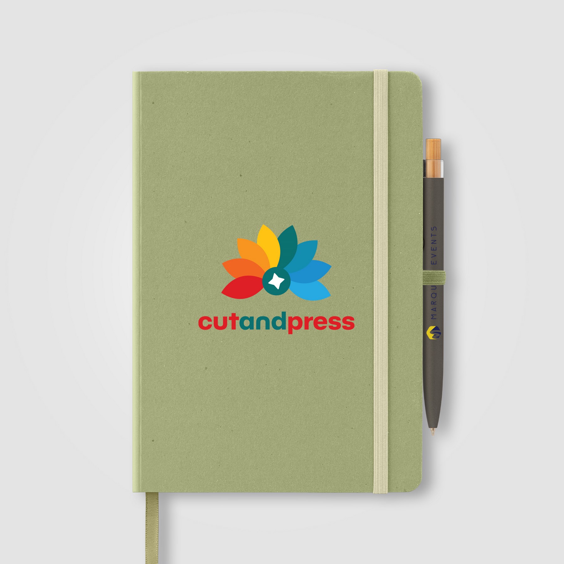Picture of Terra Recycled Milk Carton Hard Cover A5 Notebook & Reborn Pen Set